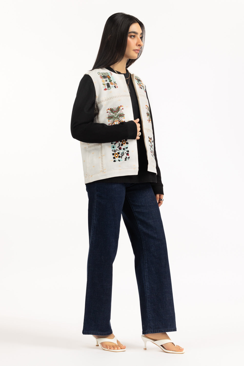 Karandi Embroidered Waistcoat