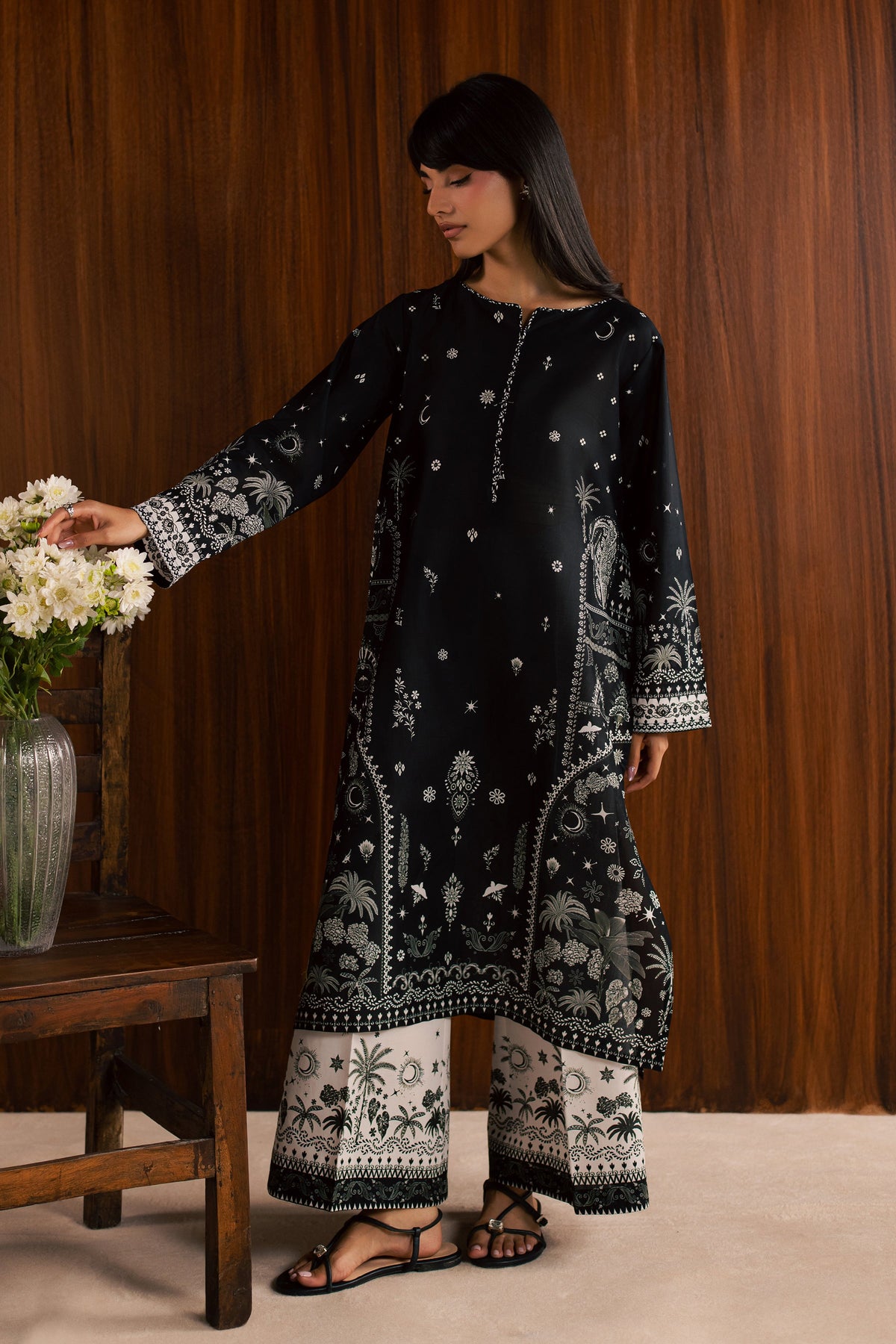 Katy 2Pc - Printed Lawn Dress