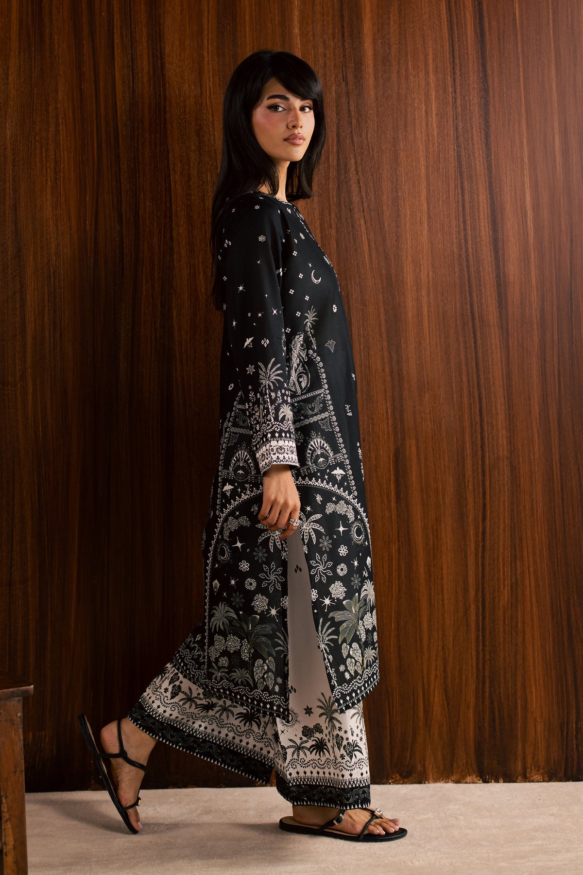 Katy 2Pc - Printed Lawn Dress