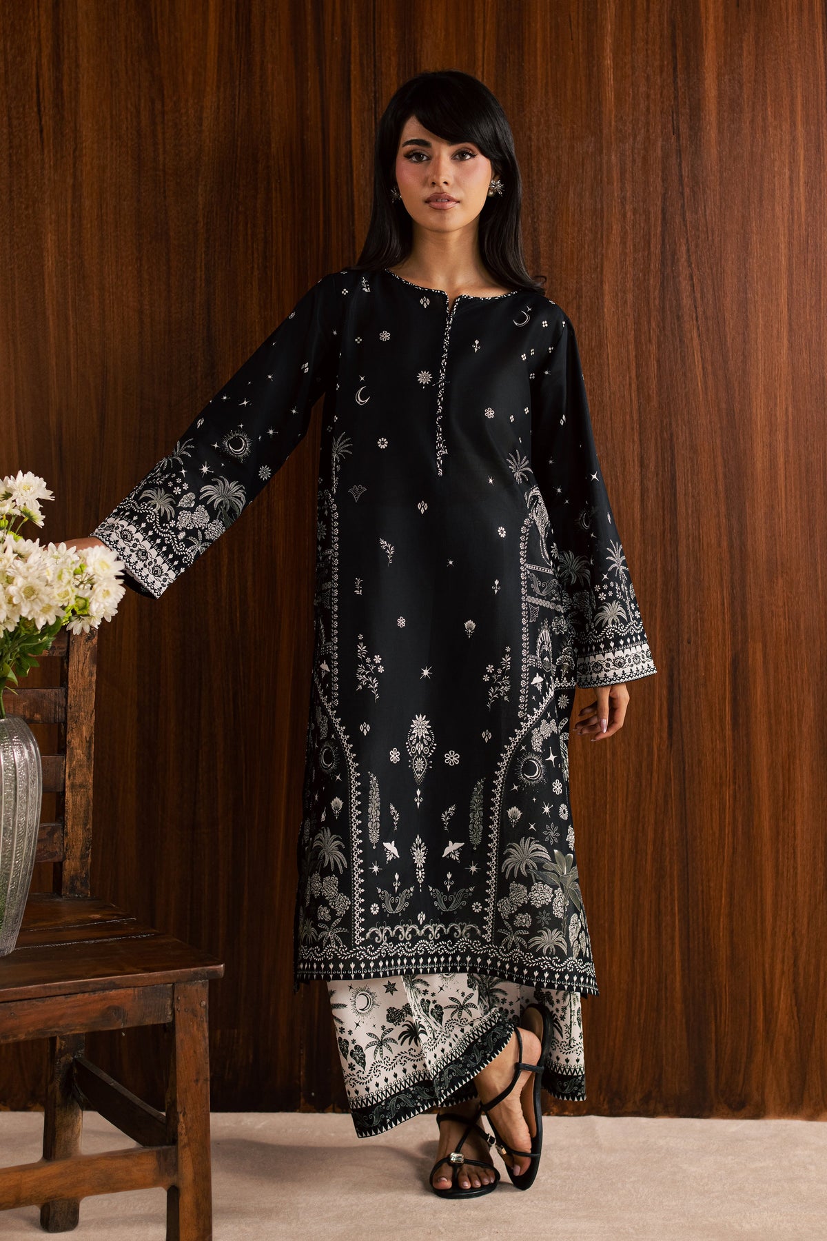 Katy 2Pc - Printed Lawn Dress