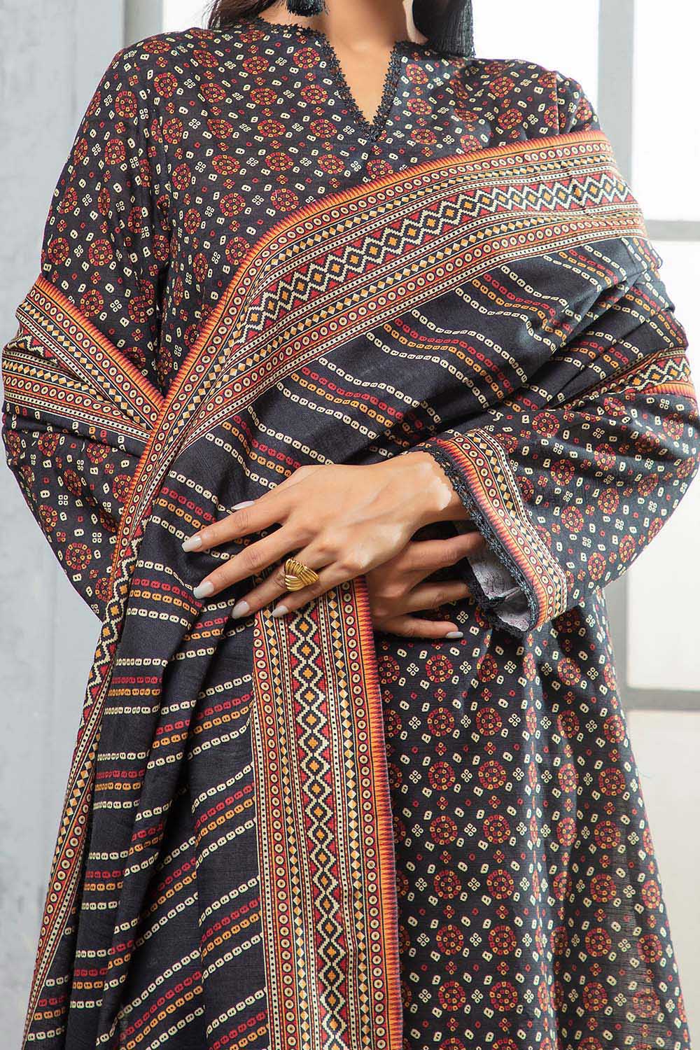 3 Piece Khaddar Suit with Dupatta