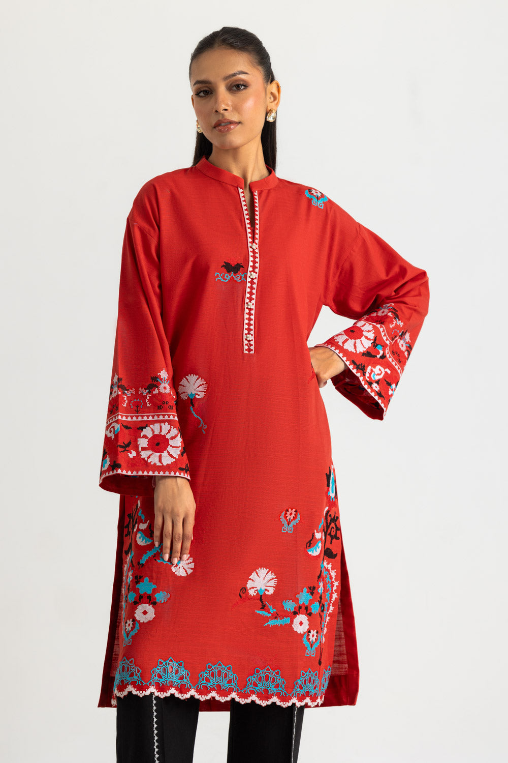 Khaddar Embroidered Co-Ord Set