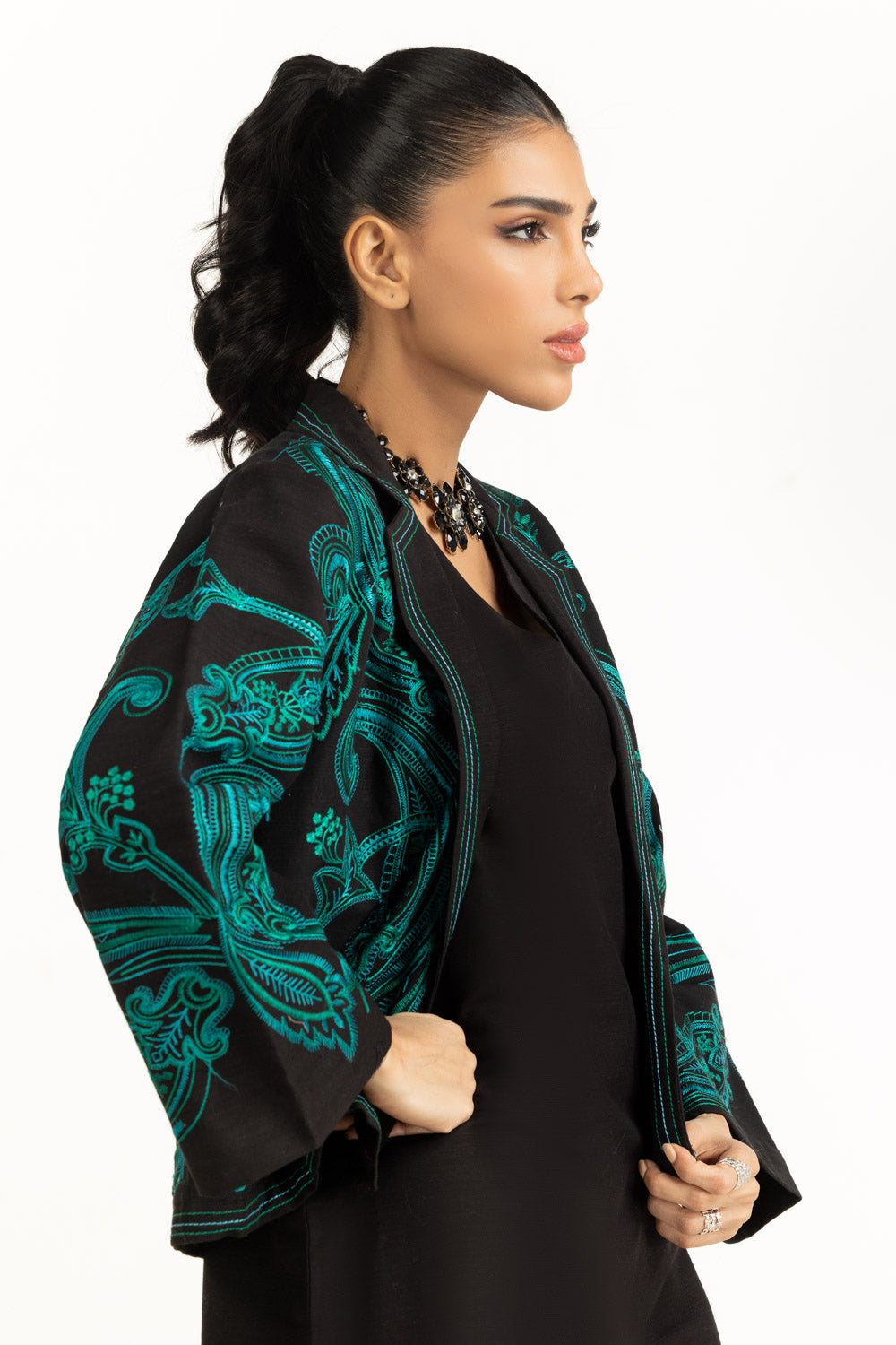 Khaddar Embroidered Waistcoat
