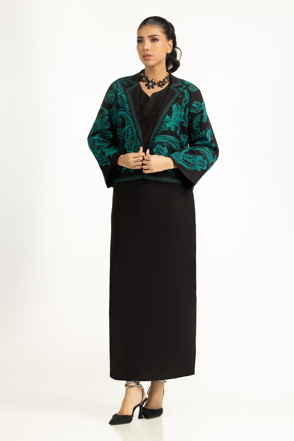 Khaddar Embroidered Waistcoat