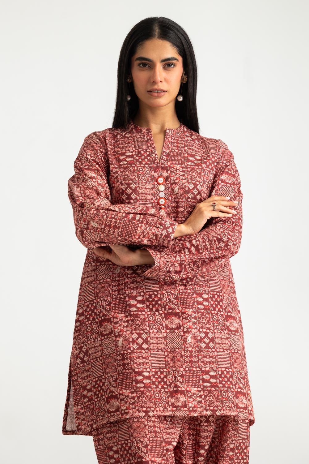 Khaddar Printed Co-Ord Set