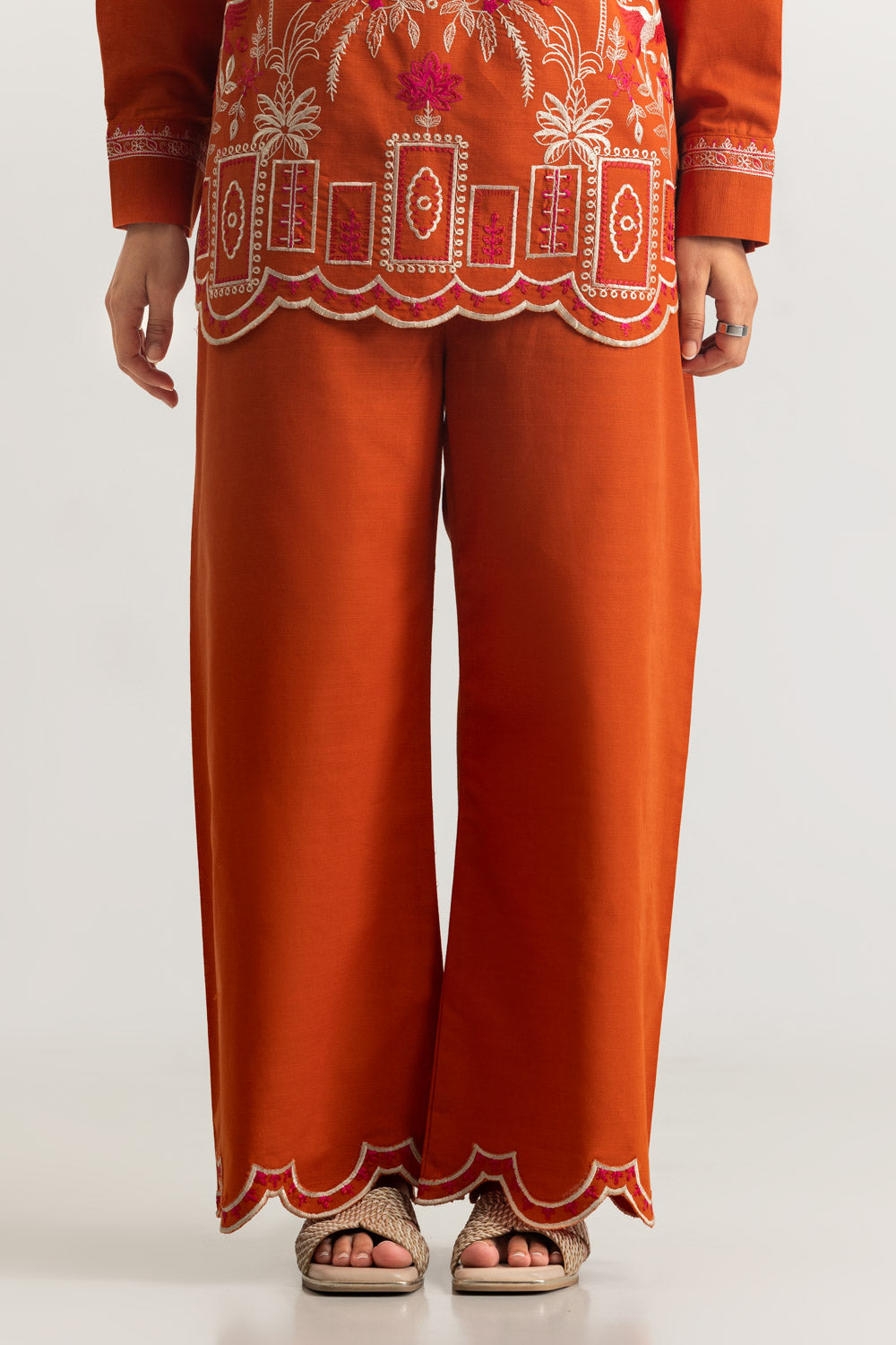 Khaddar Slub Embroidered Co-Ord Set