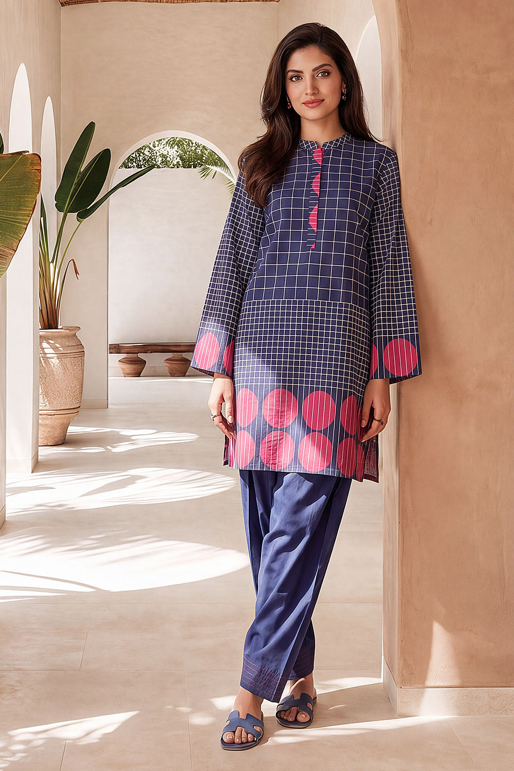 Khaddar Slub Printed Co-Ord Set - IPST-88225