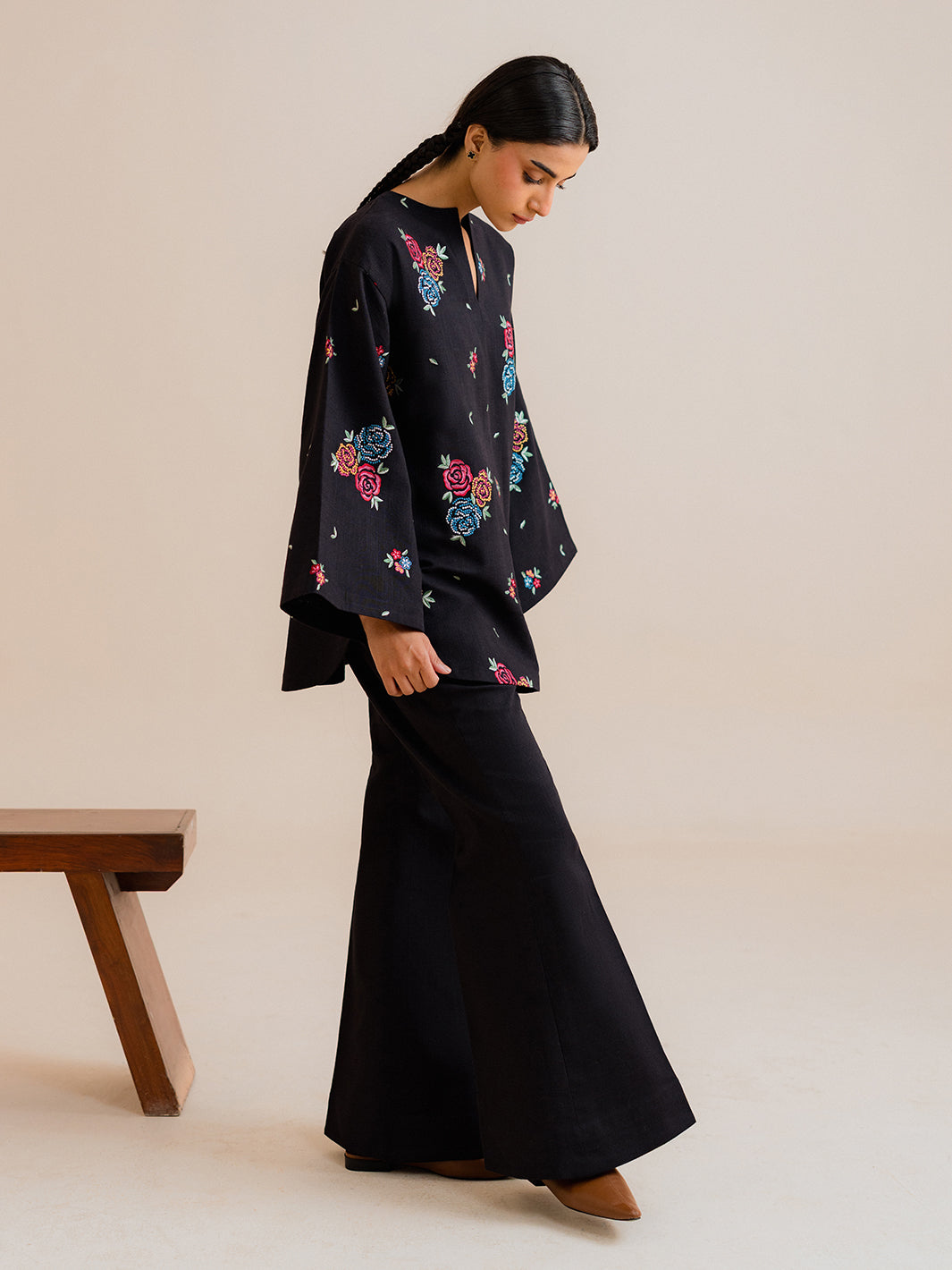 Reval - 2Pc Embroidered Co-ords Cotton Set