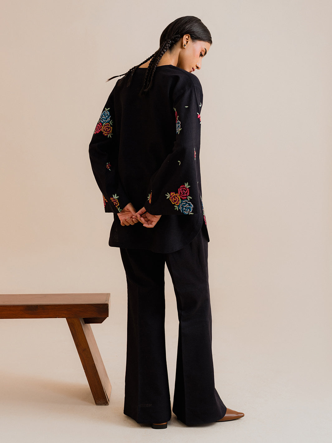 Reval - 2Pc Embroidered Co-ords Cotton Set