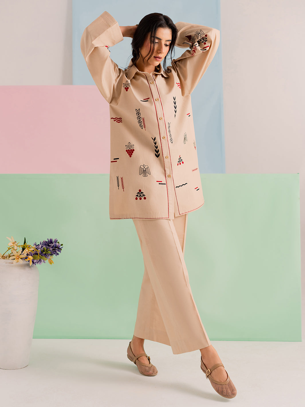 ARDIS - 2Pc Embroidered Co-ords Set