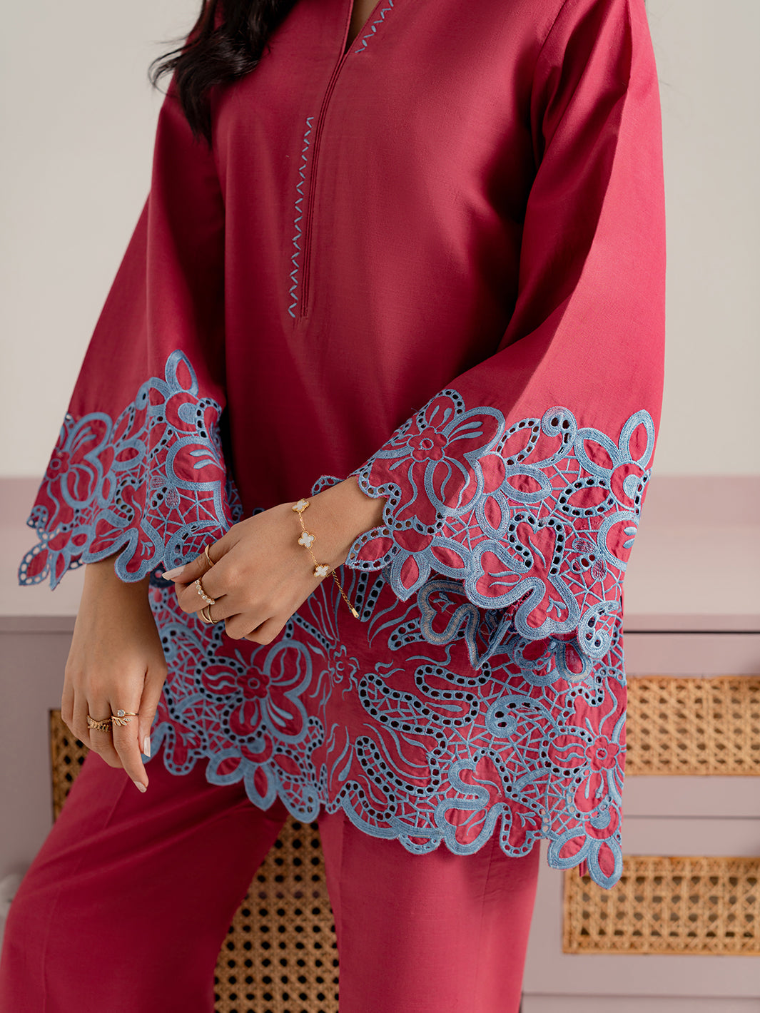 SELUNE - 2Pc Embroidered Set