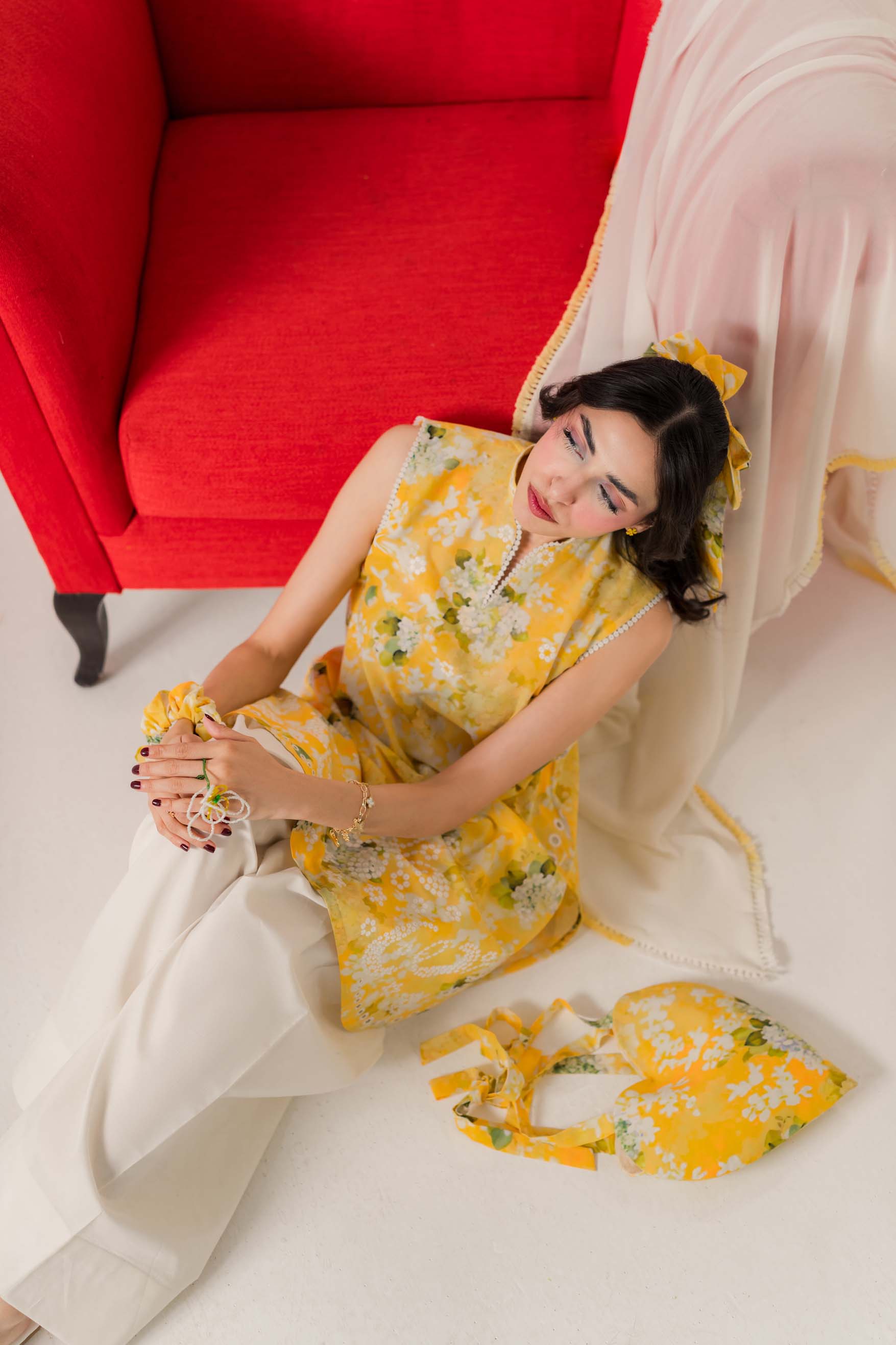 Limecello - 3Pc Printkari Suit