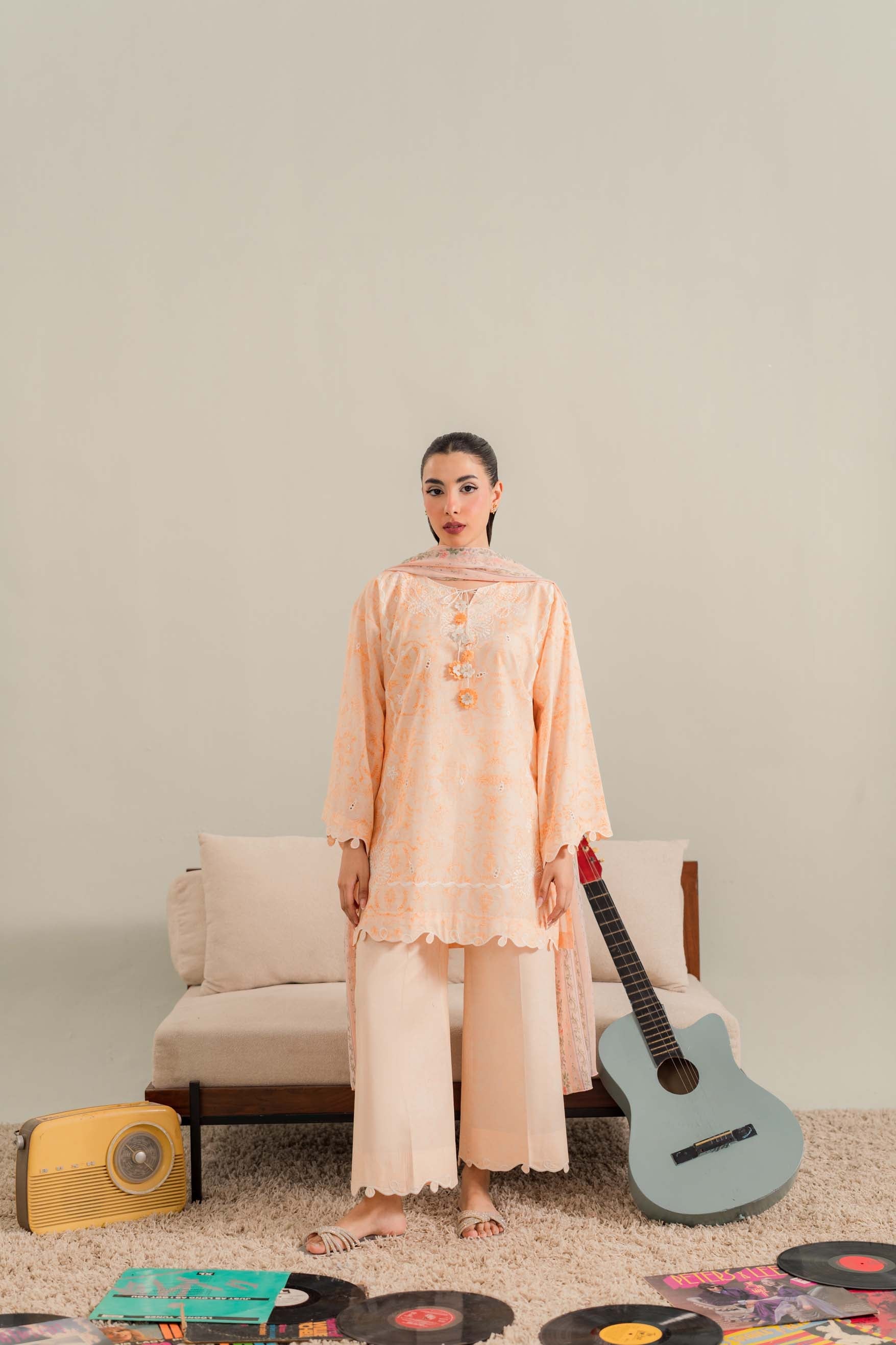 Nectar - 3Pc Printkari Suit