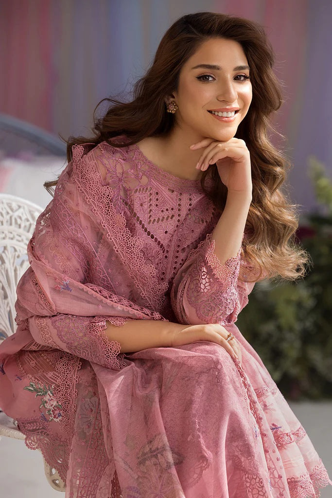 Sobia Nazir Luxury Lawn Embroidered 3 Piece Unstitched Collection 10A