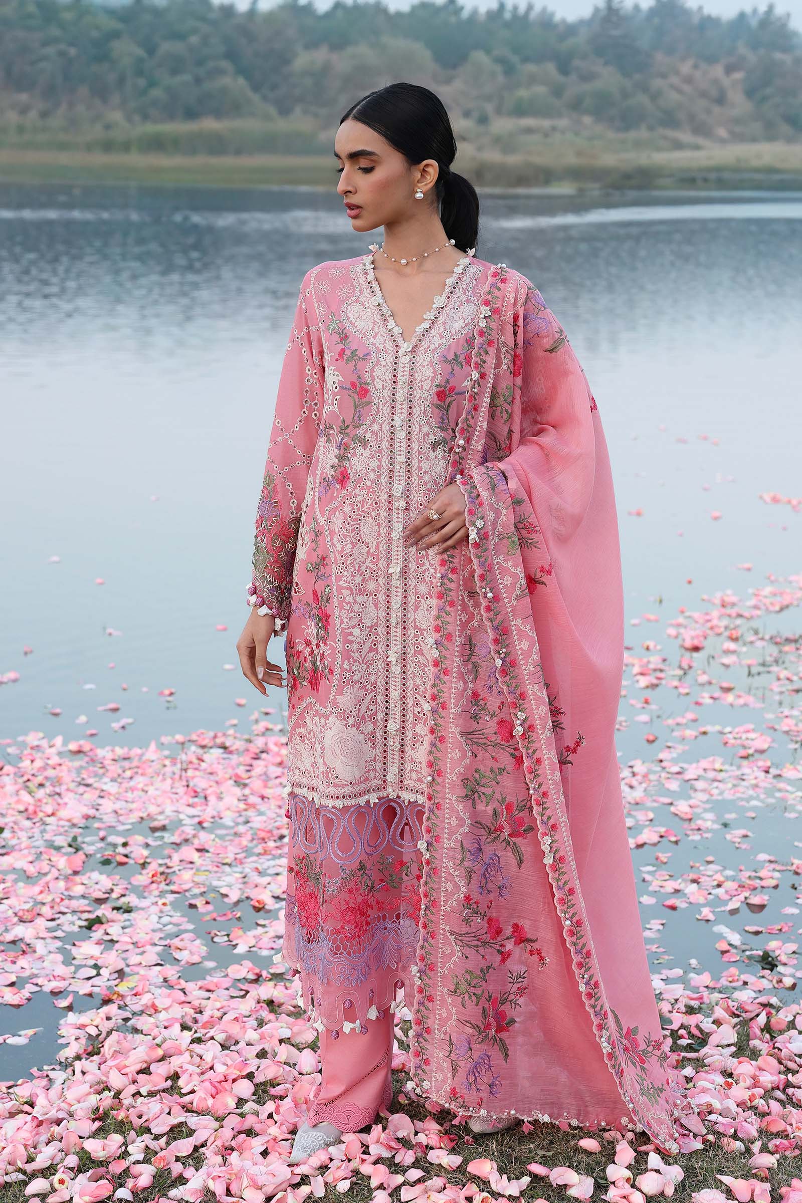 Unstitched Luxury Lawn Suit