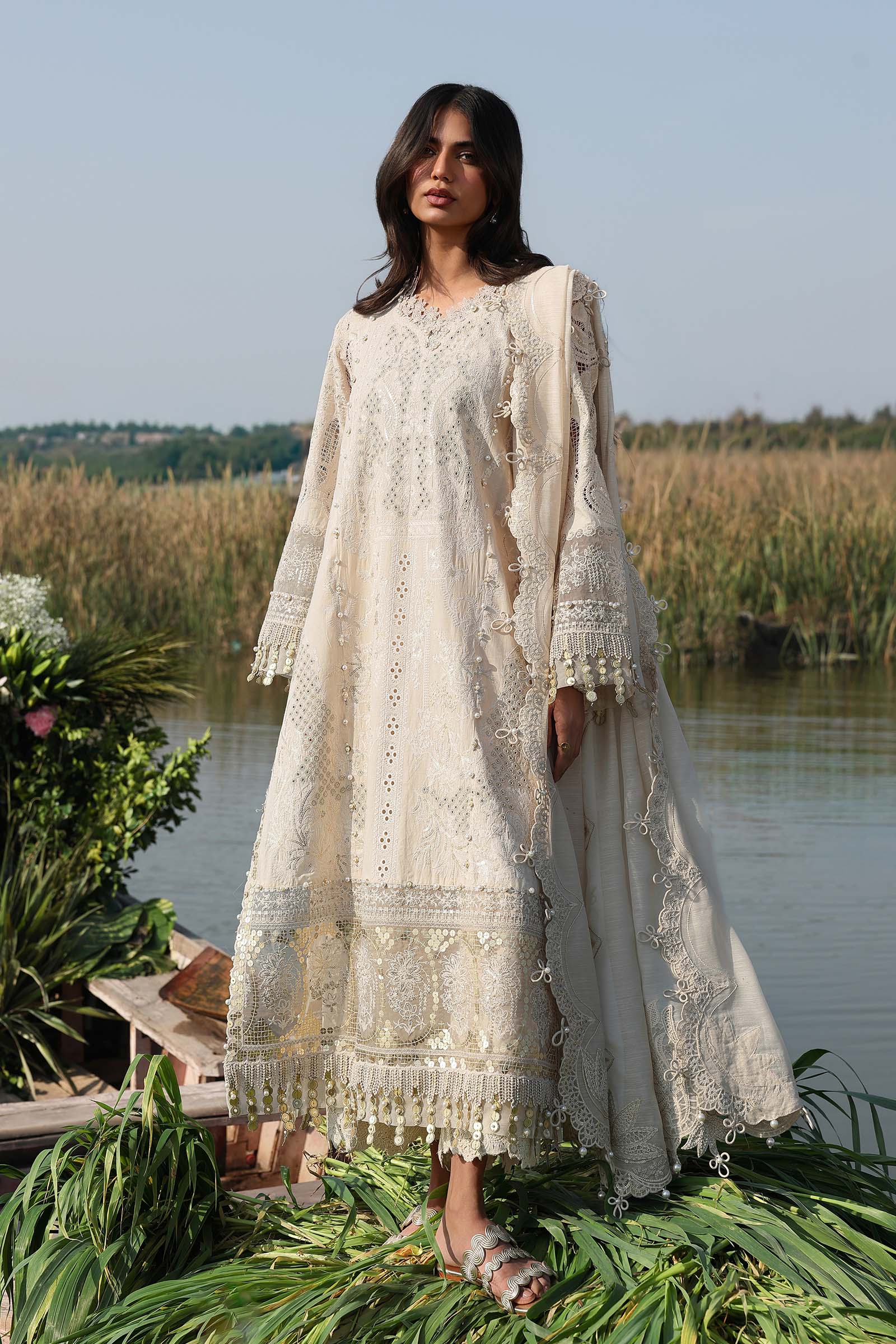 Unstitched Luxury Lawn Suit