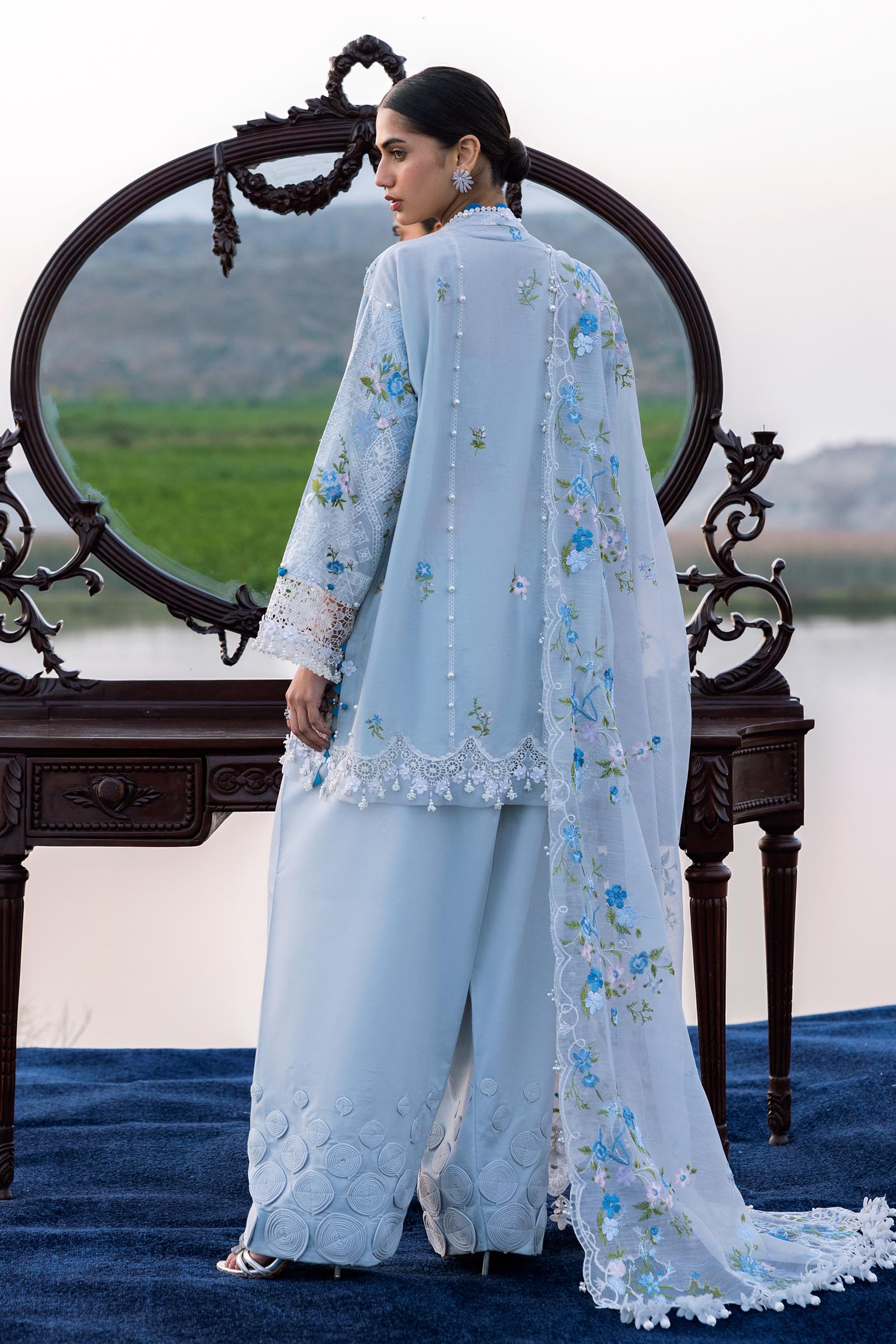 Unstitched Luxury Lawn Suit