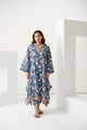 DC-2287 NAVY BLUE EMBROIDERED KURTA