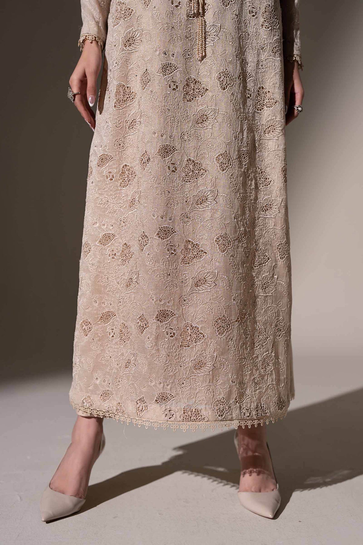 Embroidered Masoori Fabric (3Pcs)
