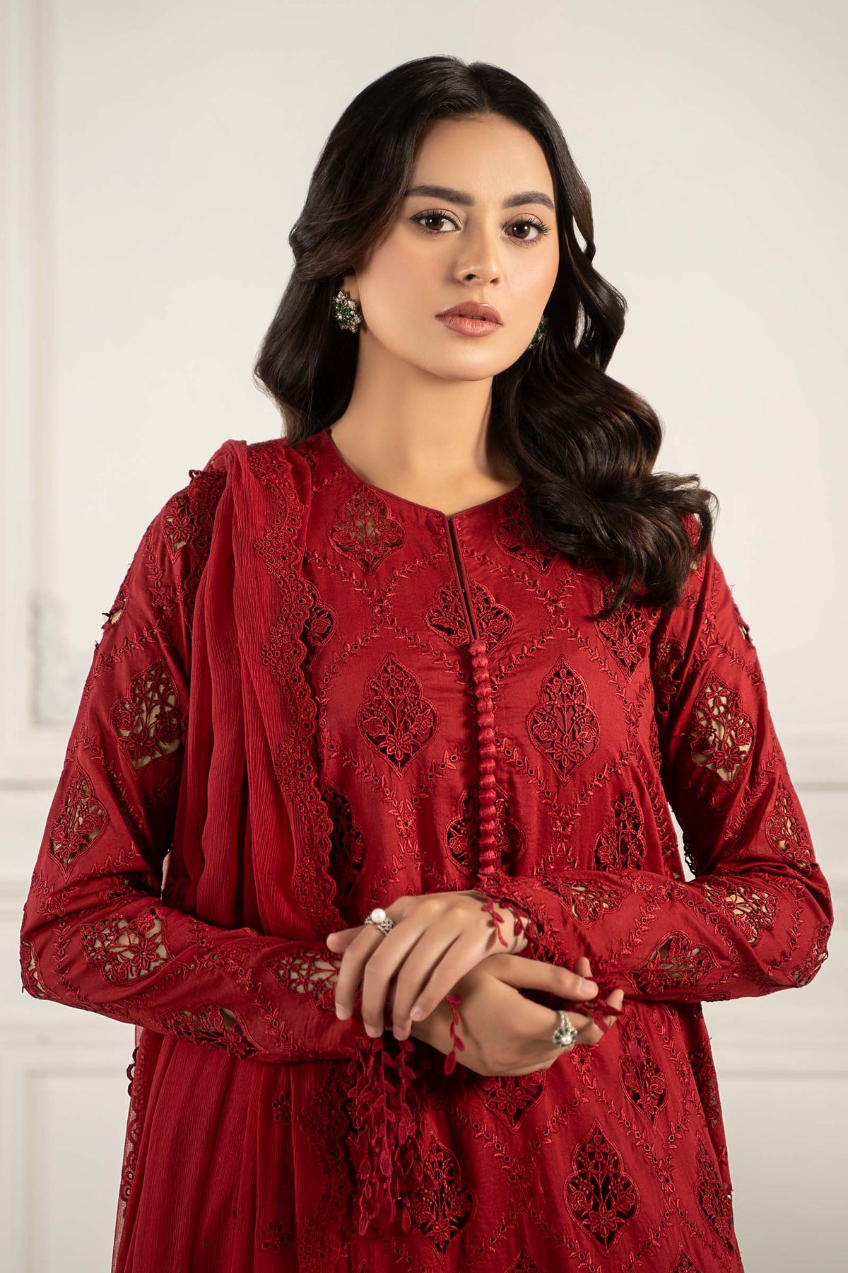 Embroidered Lawn Fabric (3Pcs) | LF-807