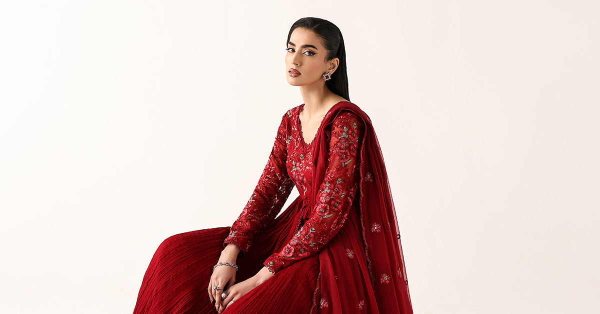 Embroidered Chiffon Fabric (3Pcs) - METER DEMO