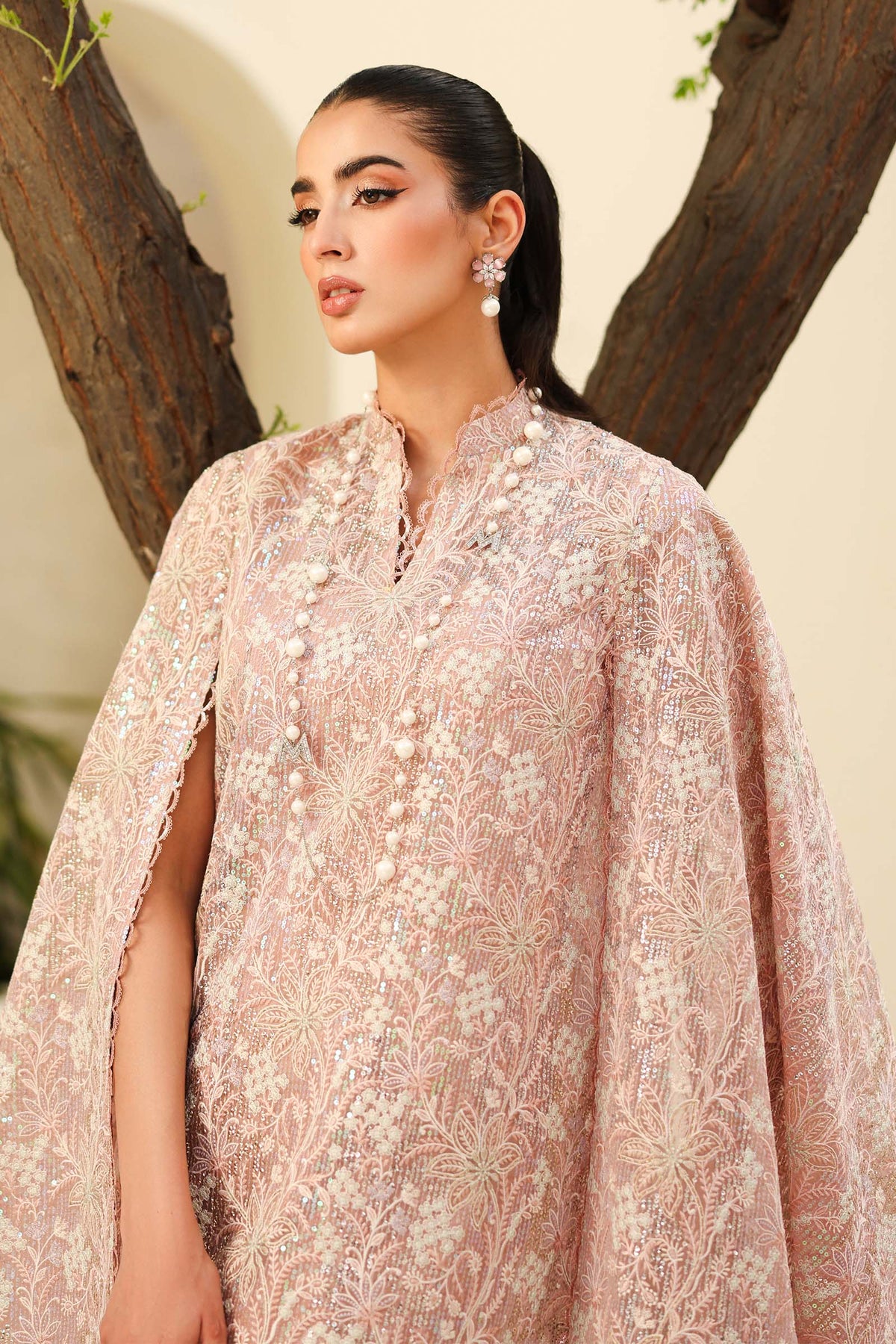 Embroidered Net Fabric (2Pcs) | LF-802