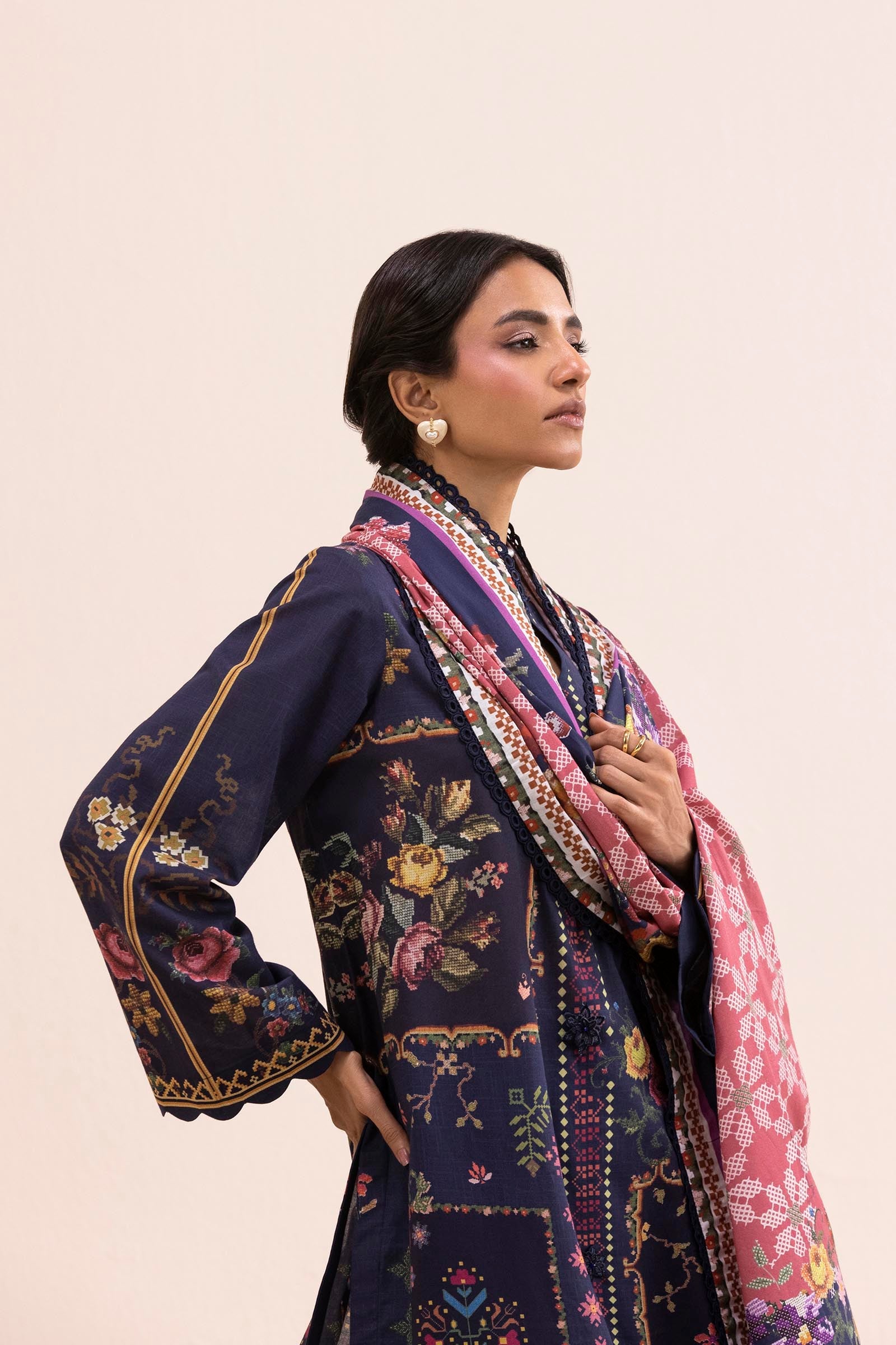 Unstitched 3 Piece Lawn Suit