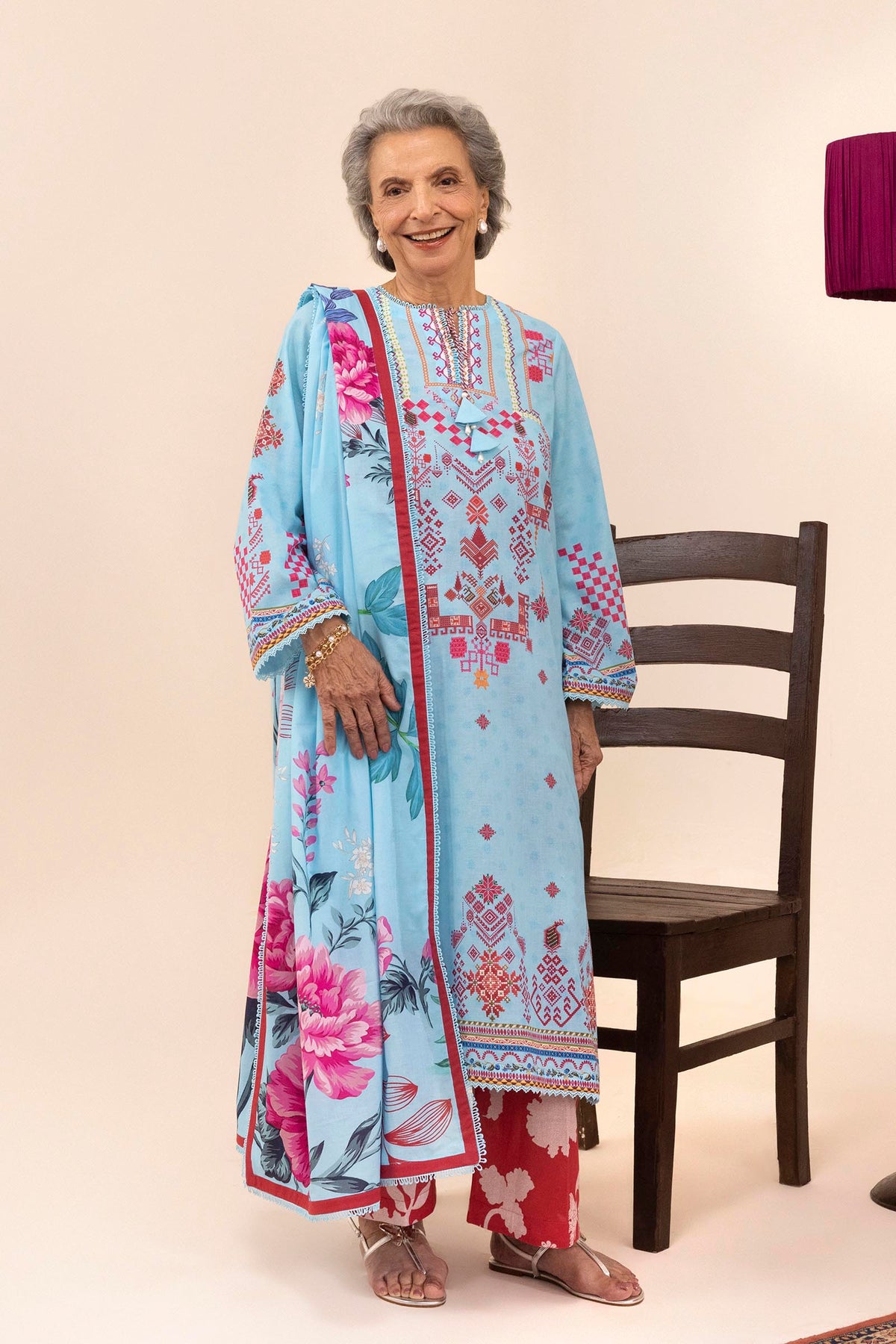 Unstitched 3 Piece Lawn Suit