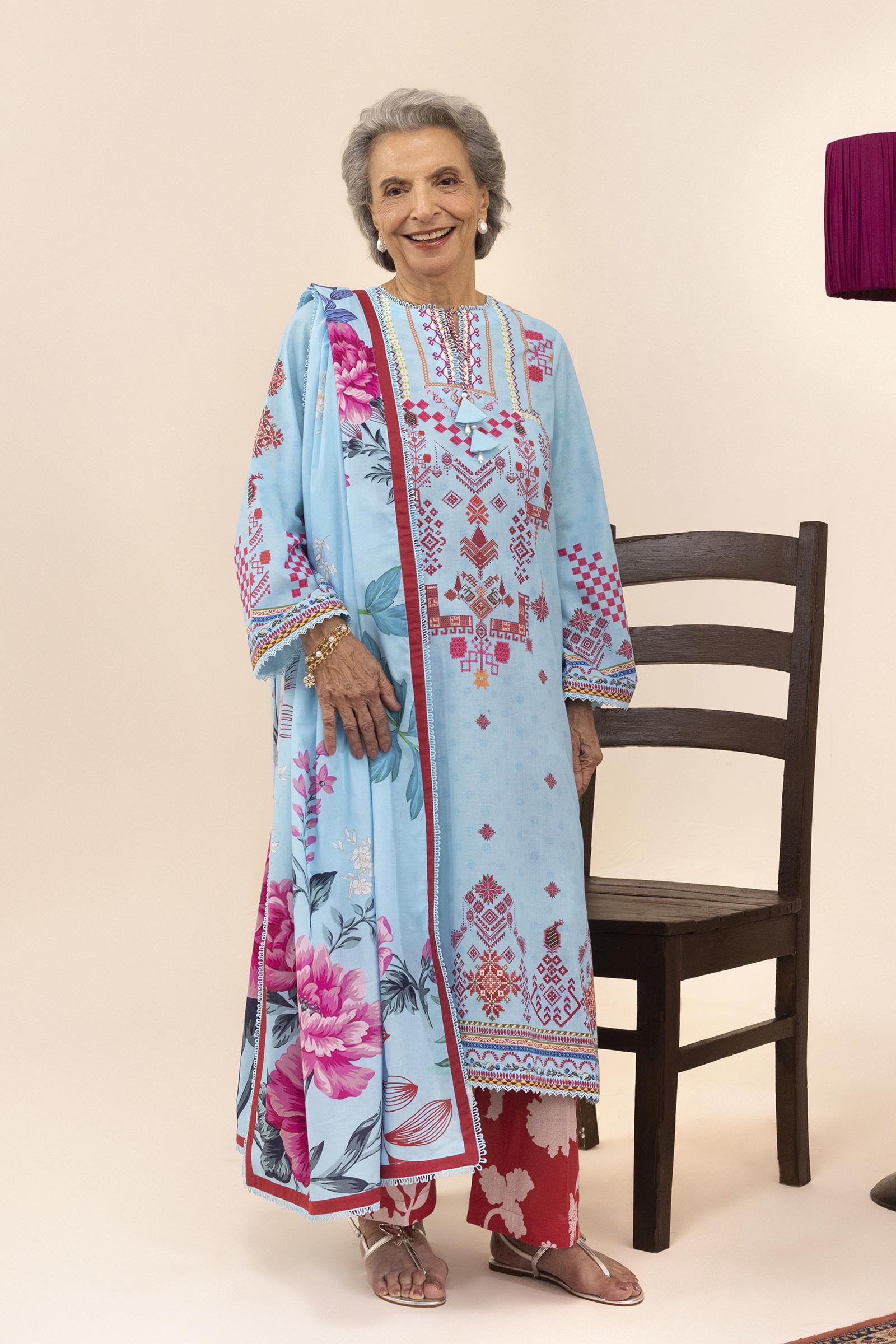 Unstitched 3 Piece Lawn Suit
