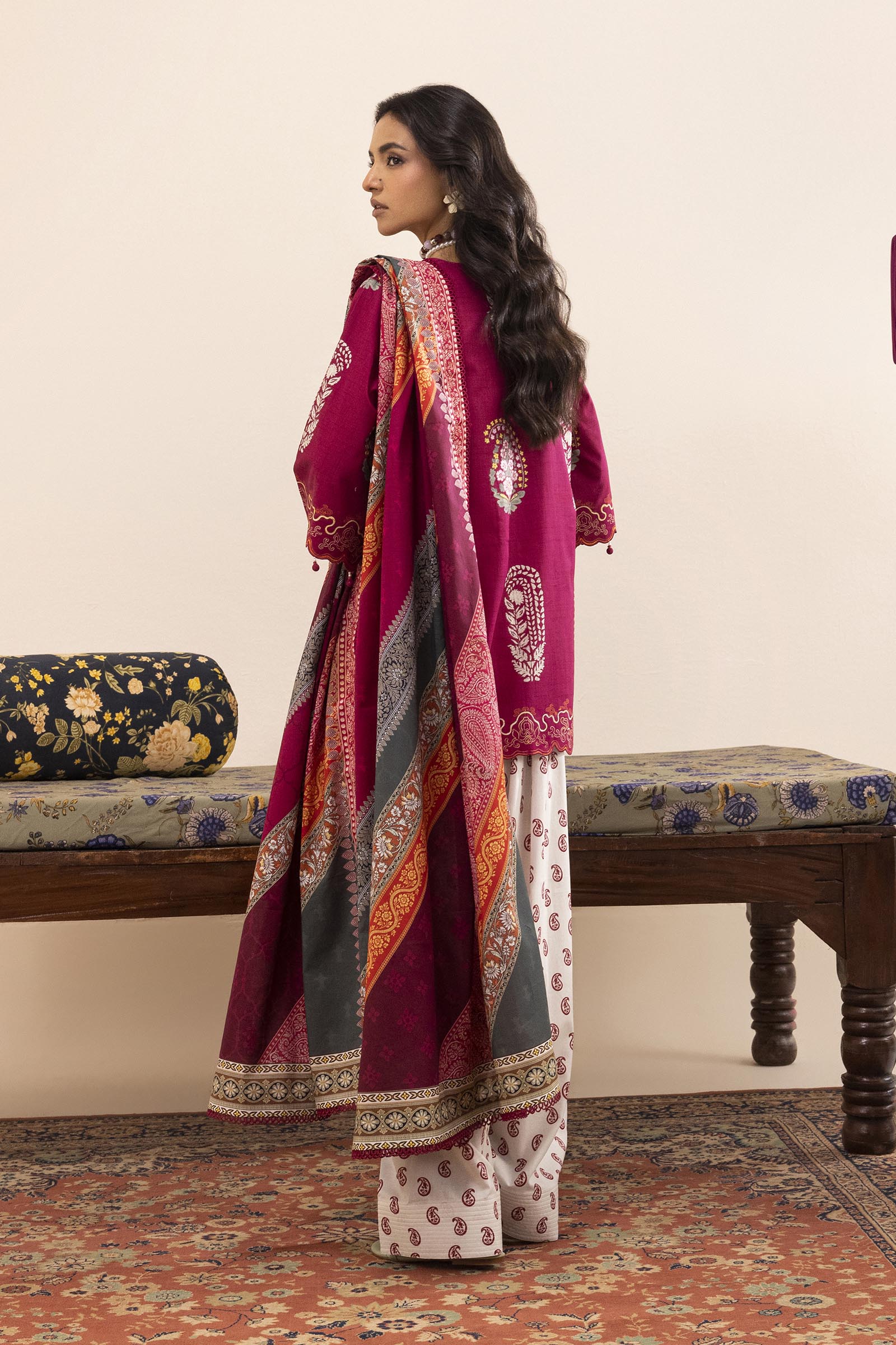 Unstitched 3 Piece Lawn Suit