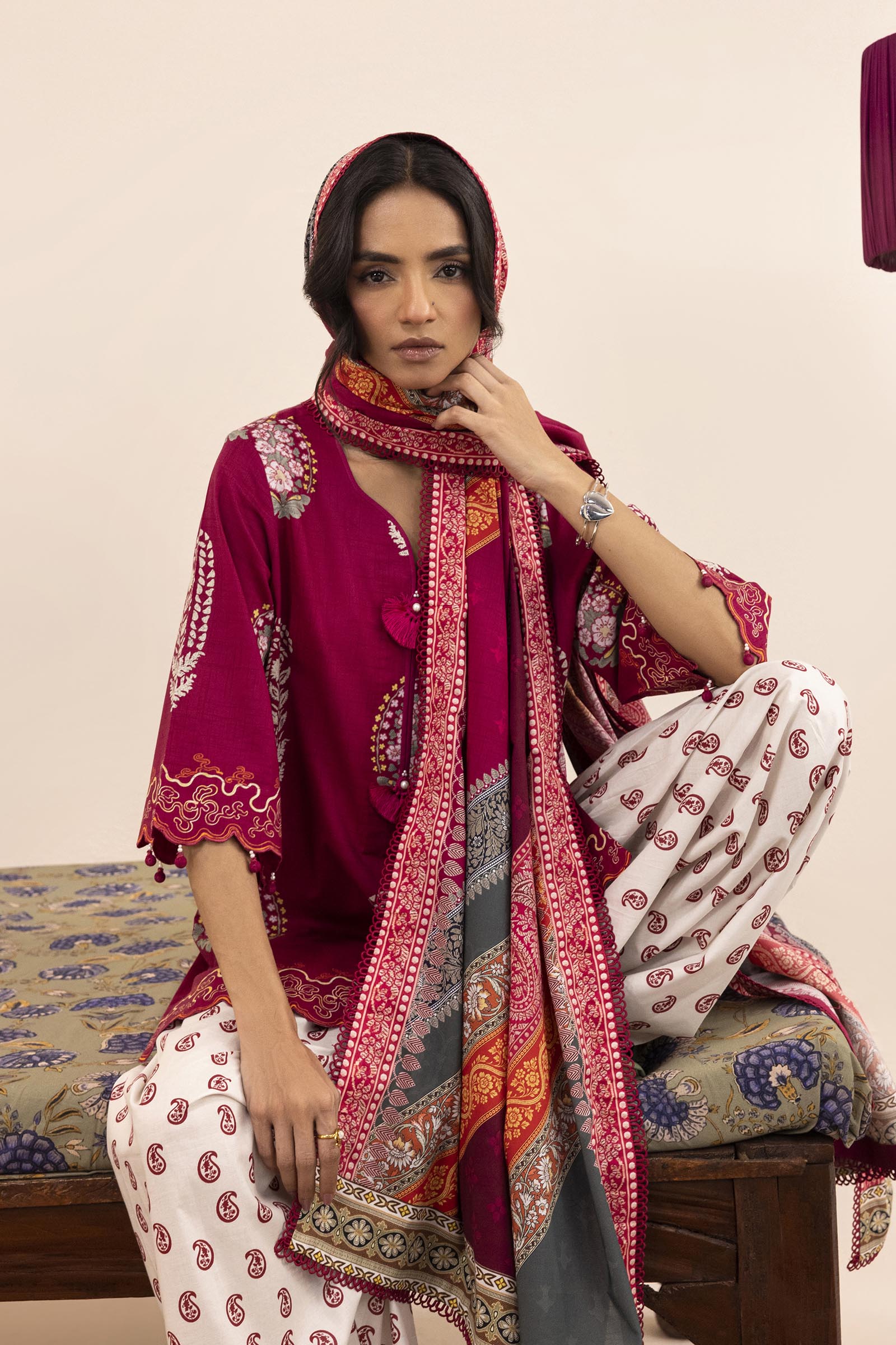 Unstitched 3 Piece Lawn Suit