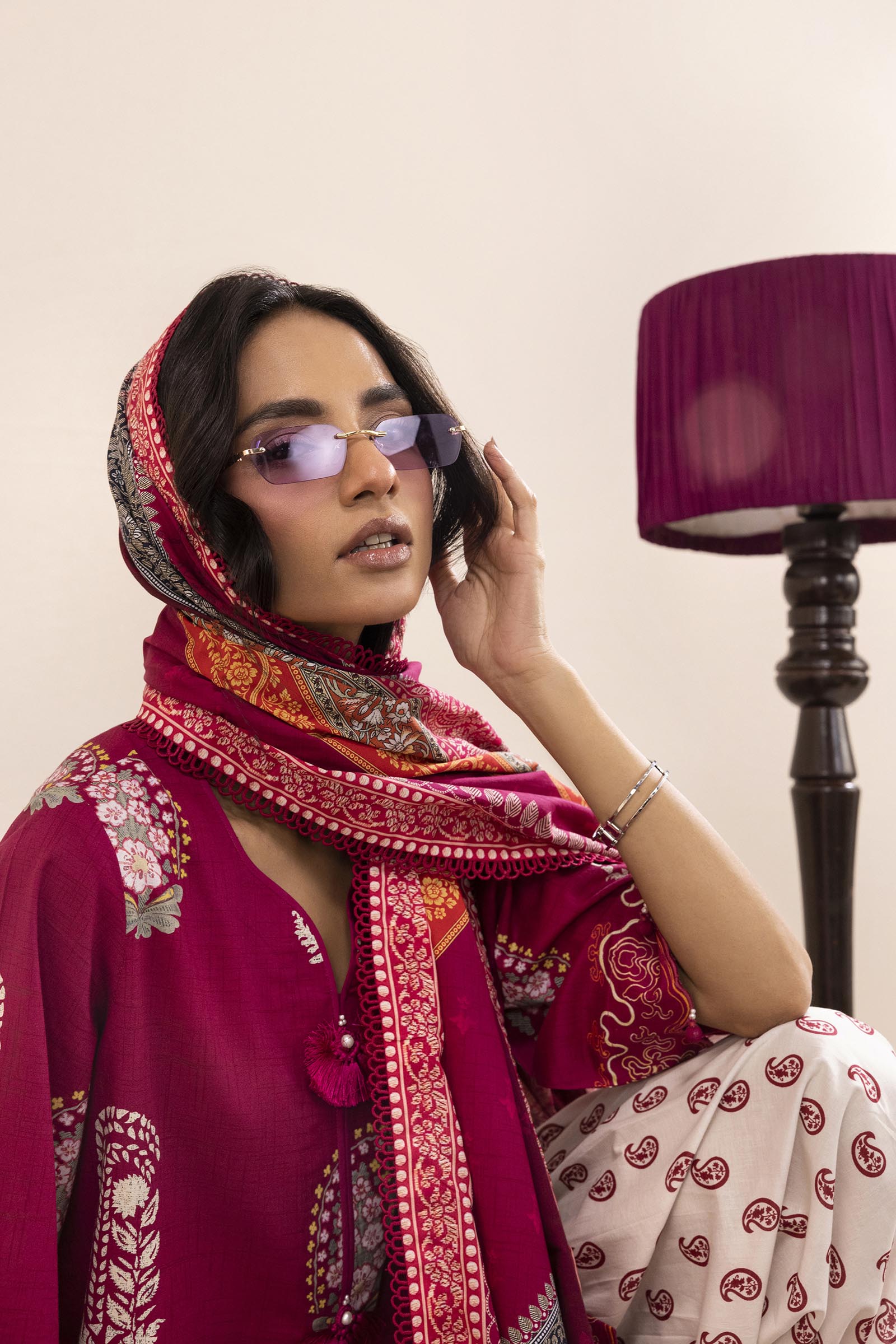 Unstitched 3 Piece Lawn Suit