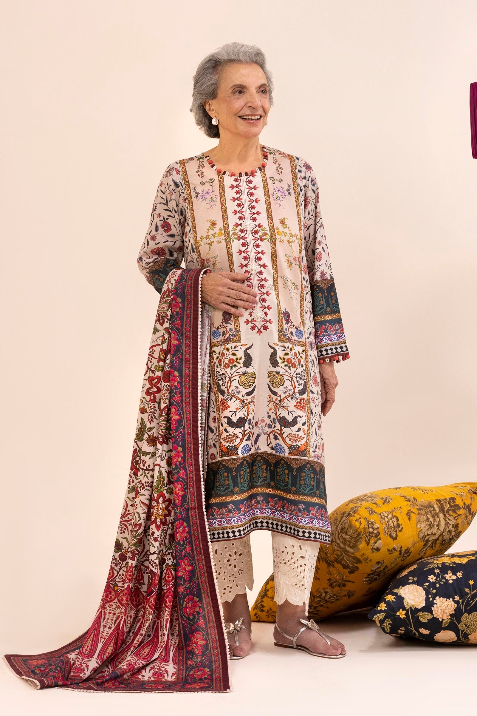 Unstitched 3 Piece Lawn Suit