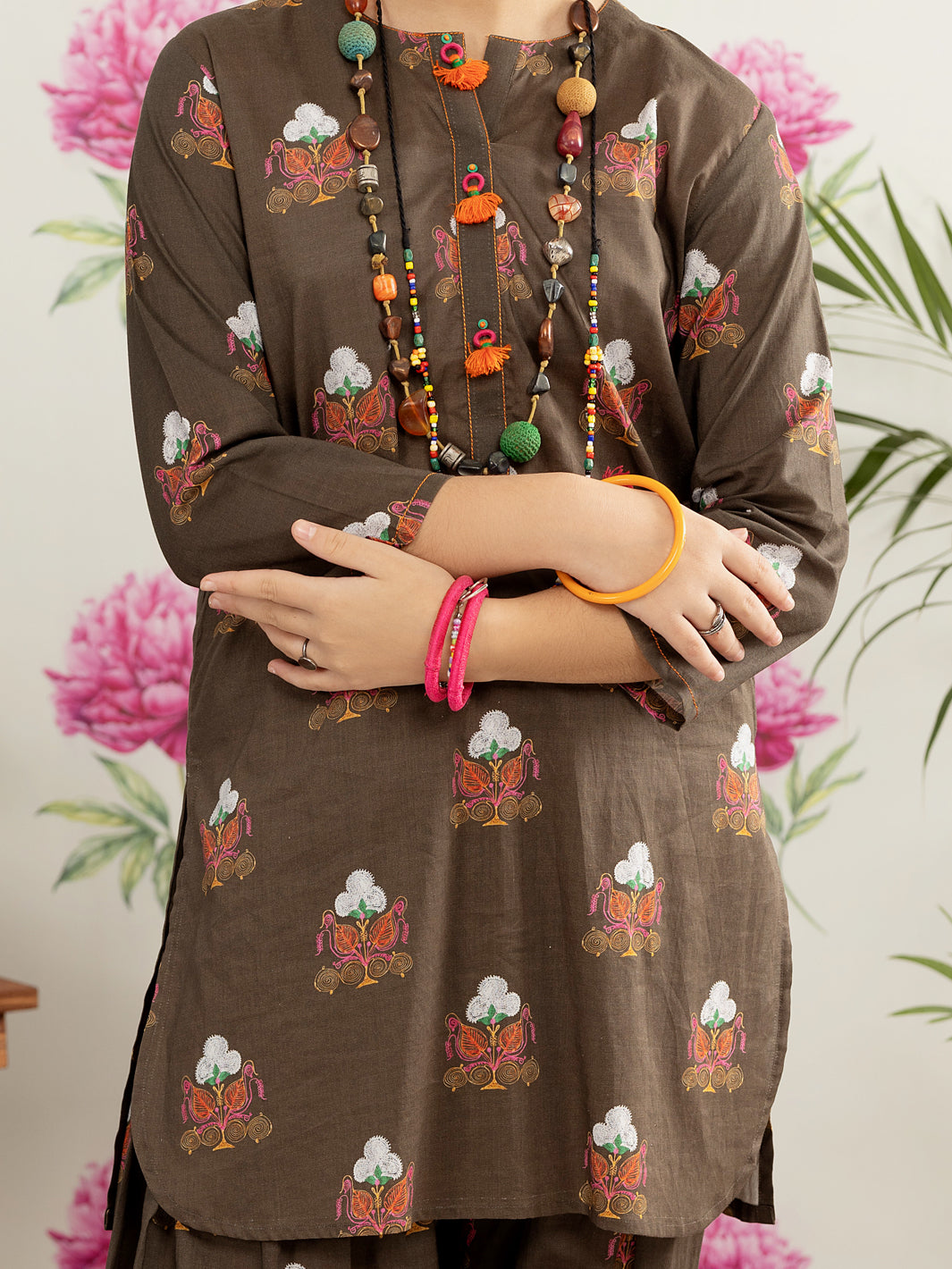 Mehndi Green Lawn 2 Piece Stitched - ALT-2PS-LKS-1106