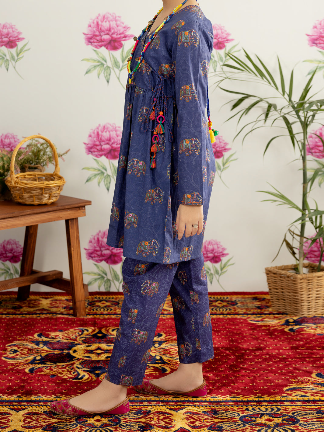 Navy Blue Lawn 2 Piece Stitched - ALT-2PS-LKS-1109