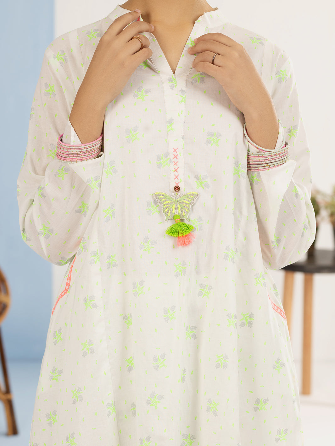 Light Green Lawn 2 Piece Stitched - ALT-2PS-LKS-1118