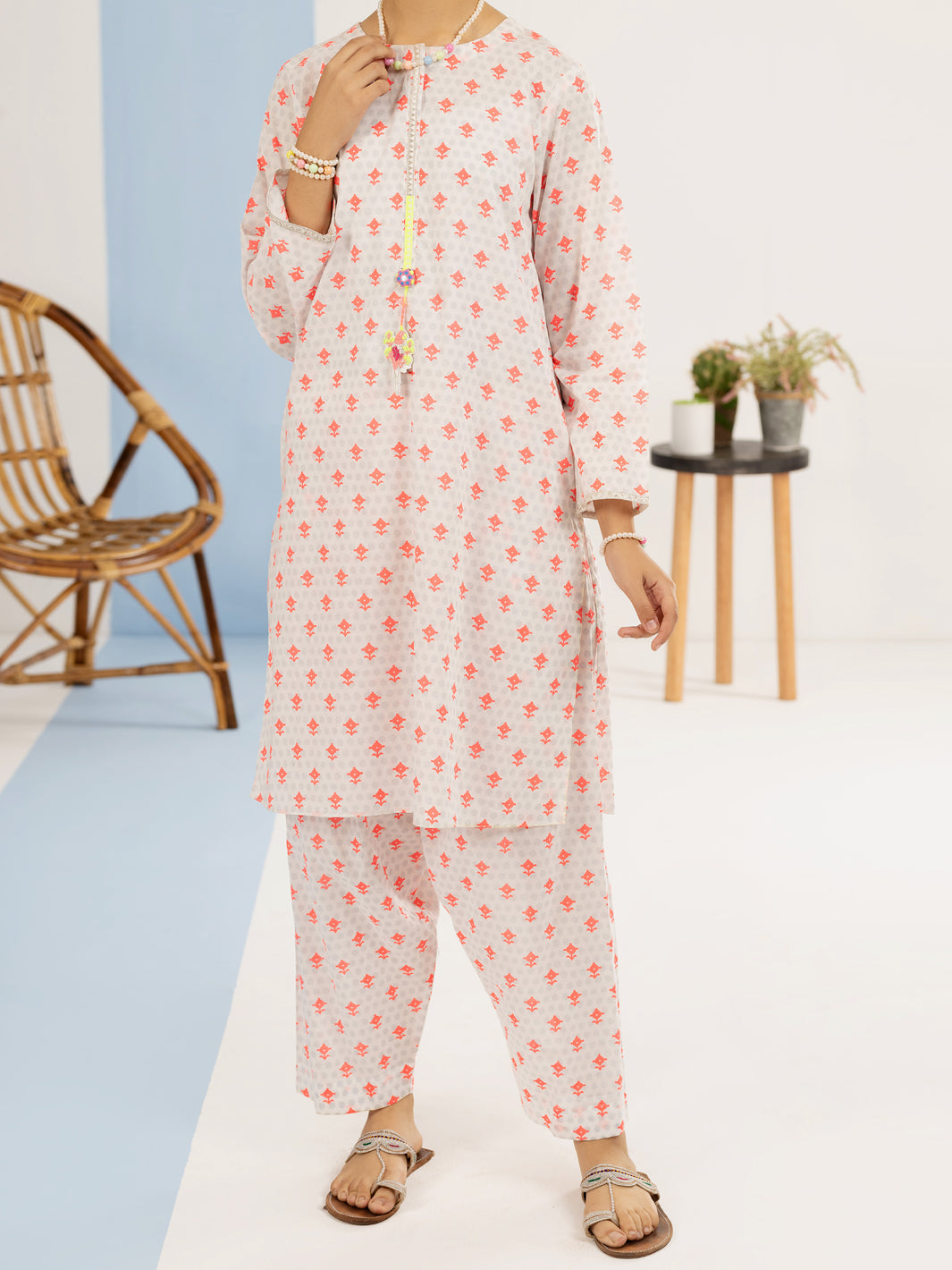 Pink Cambric 2 Piece Stitched - ALT-2PS-LKS-1120