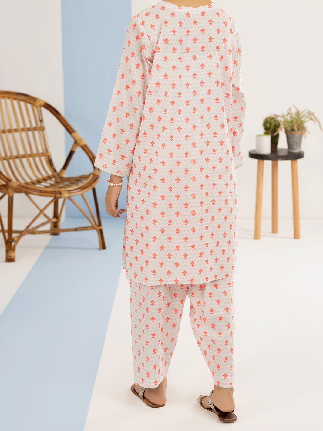 Pink Cambric 2 Piece Stitched - ALT-2PS-LKS-1120