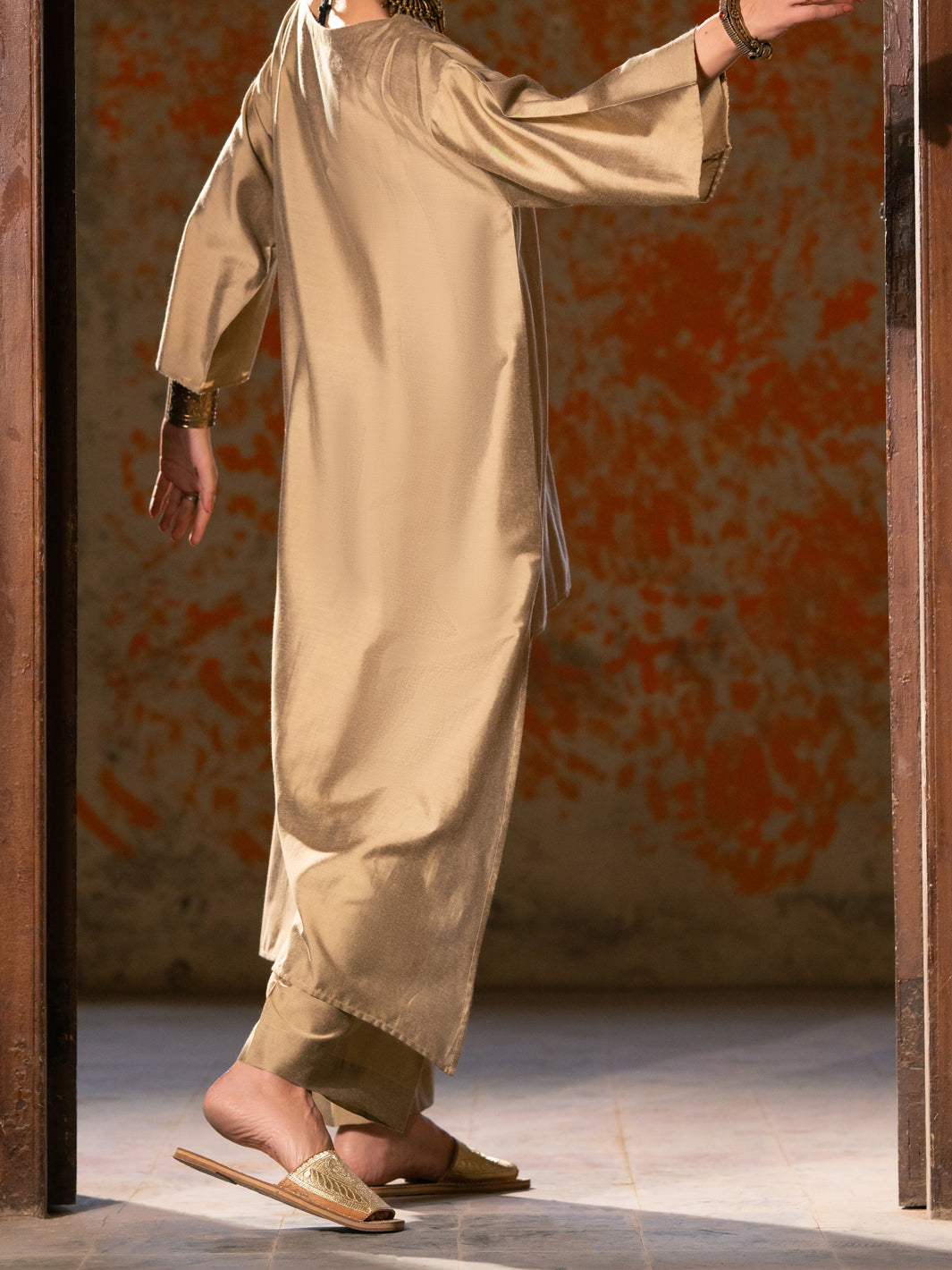 PEETAL - Copper Yarn Dyed Stitched 2PC - ALCR-2PS-LKS-2800