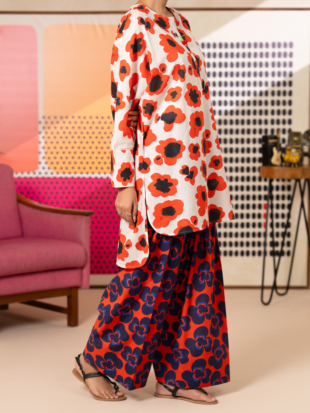 Multicolor Lawn 2Pc Stitched - ALP-2PS-LKS-2809