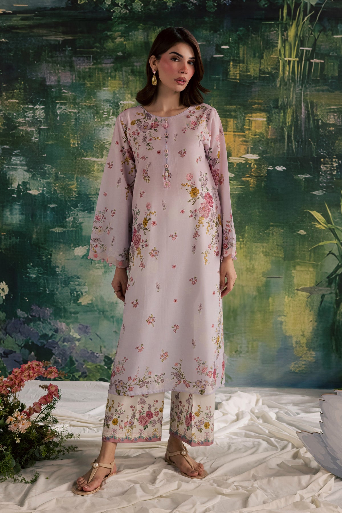 Laurel 2Pc - Printed Lawn Dress