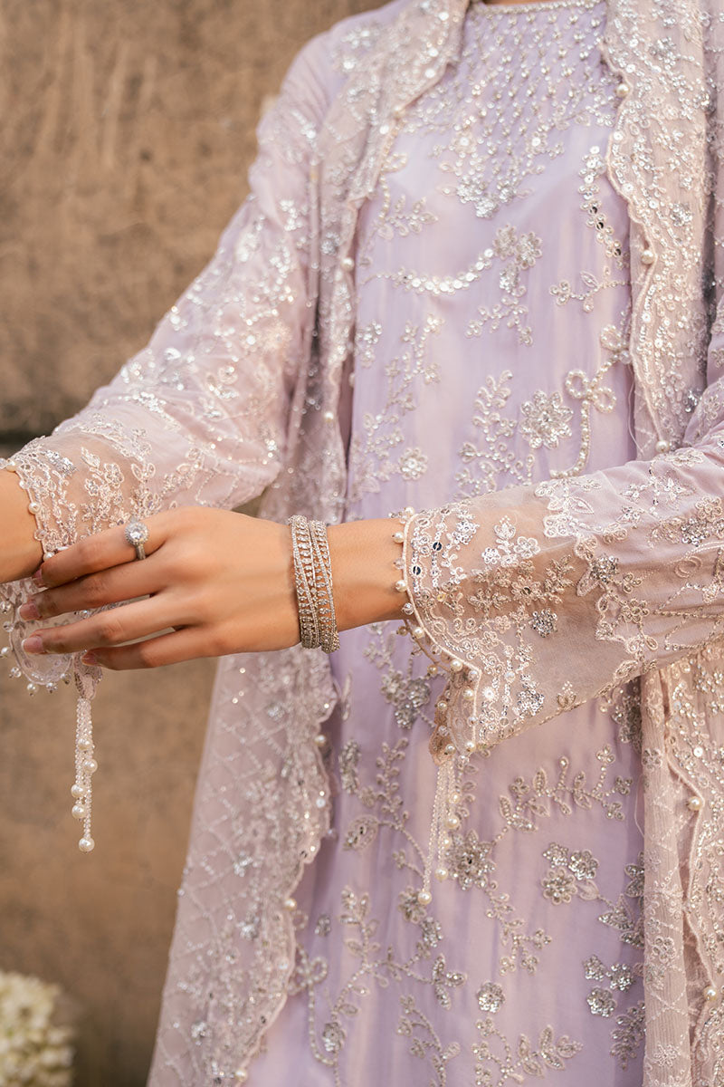 LAVENDER GLAM-3PC CHIFFON EMBROIDERED PRET