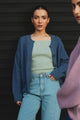 Plain silk trousers