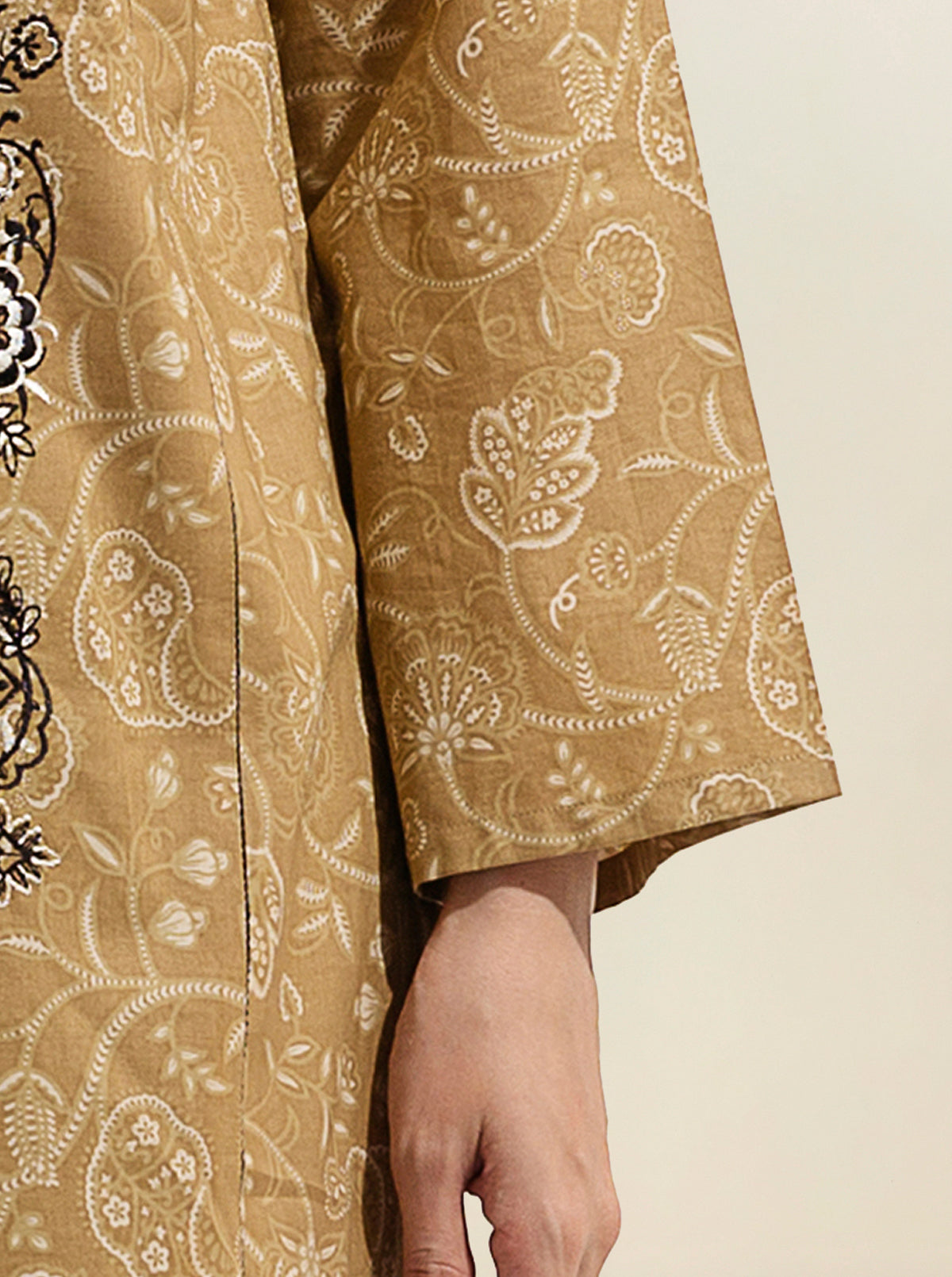 2 Piece - Printed Lawn Suit - Fall Leaf