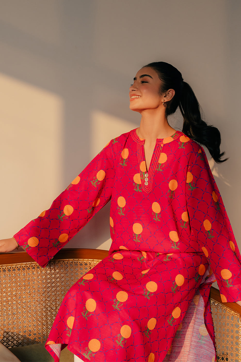 Printed Printed Khaddar Shirt (Pret)