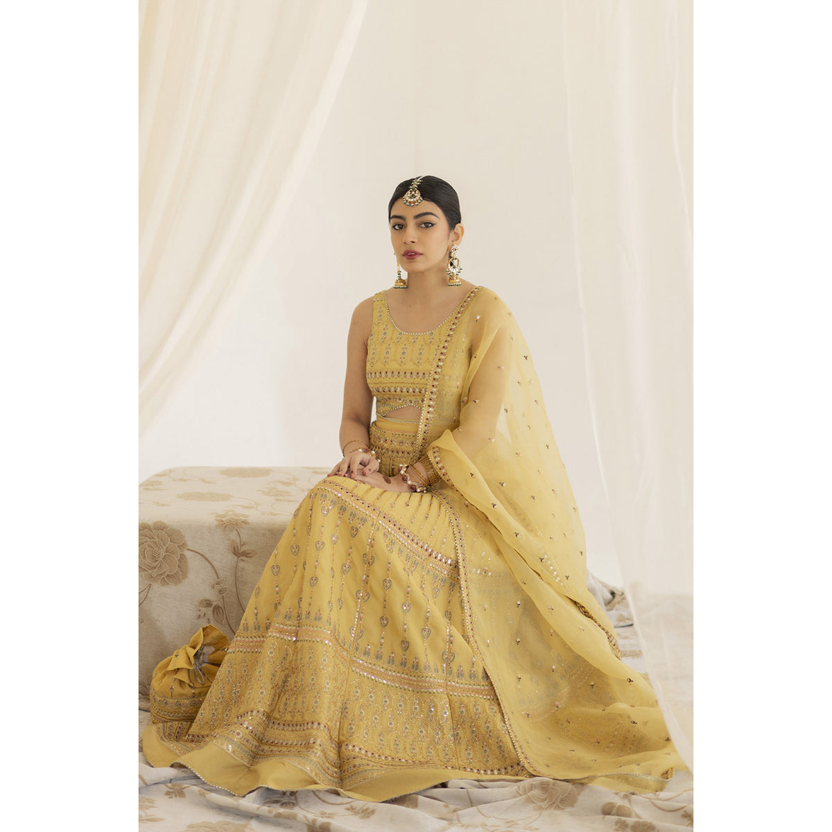 Yellow Lehenga Choli