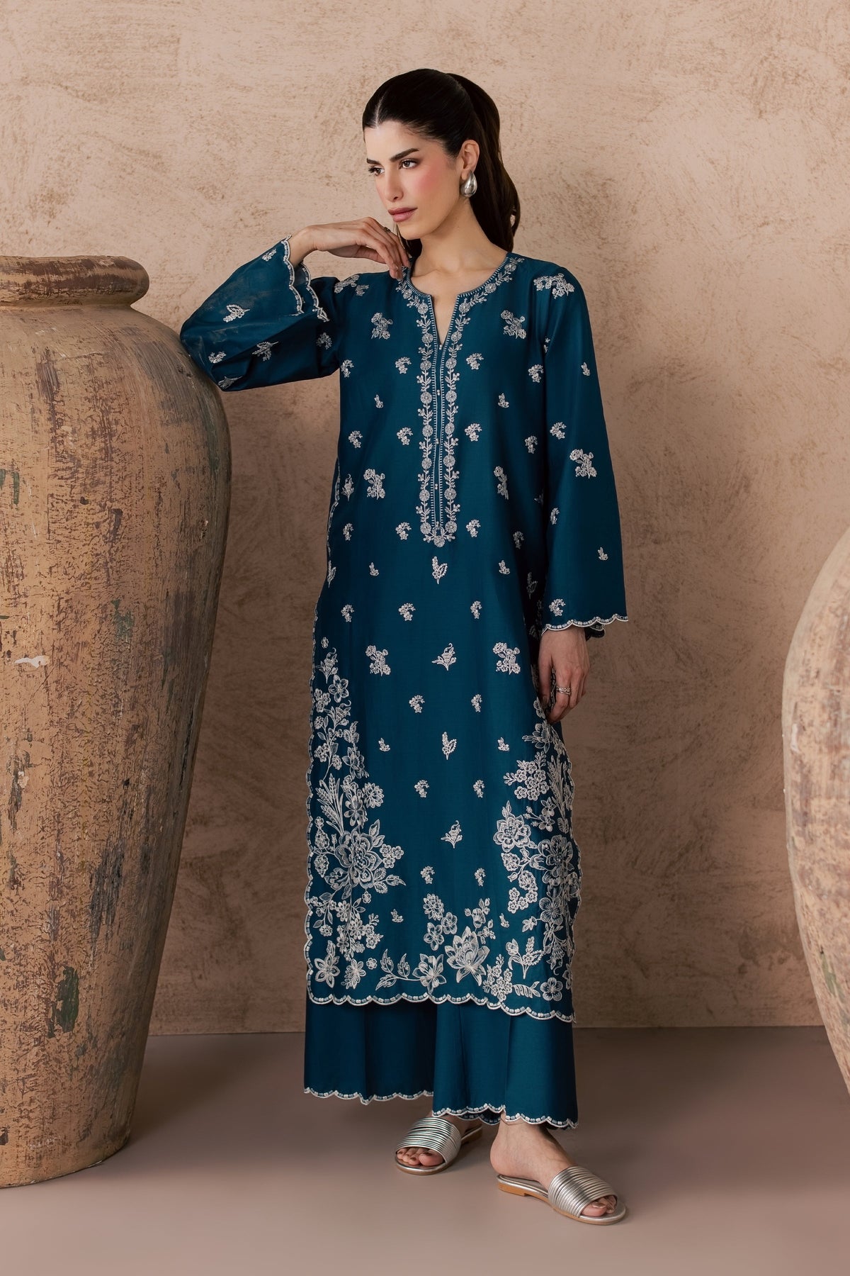 Lila 2Pc - Embroidered Lawn Dress