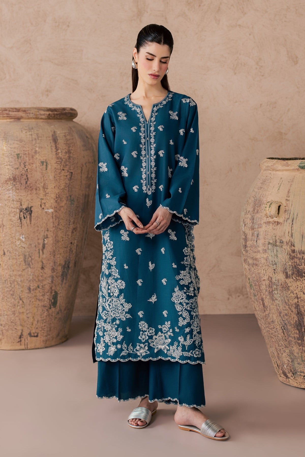 Lila 2Pc - Embroidered Lawn Dress