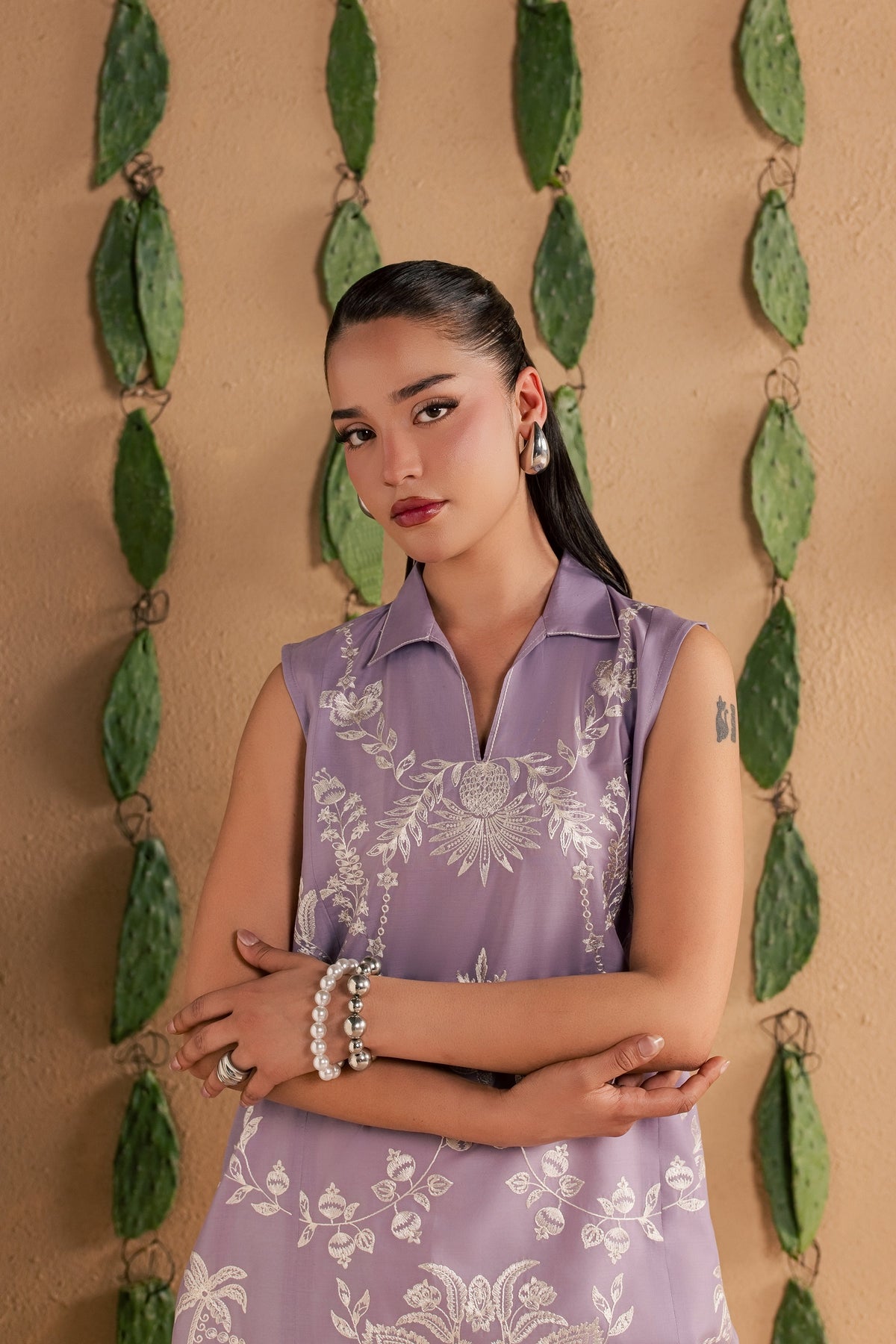 Lilac Kyros 2Pc - Luxury Embroidered Lawn
