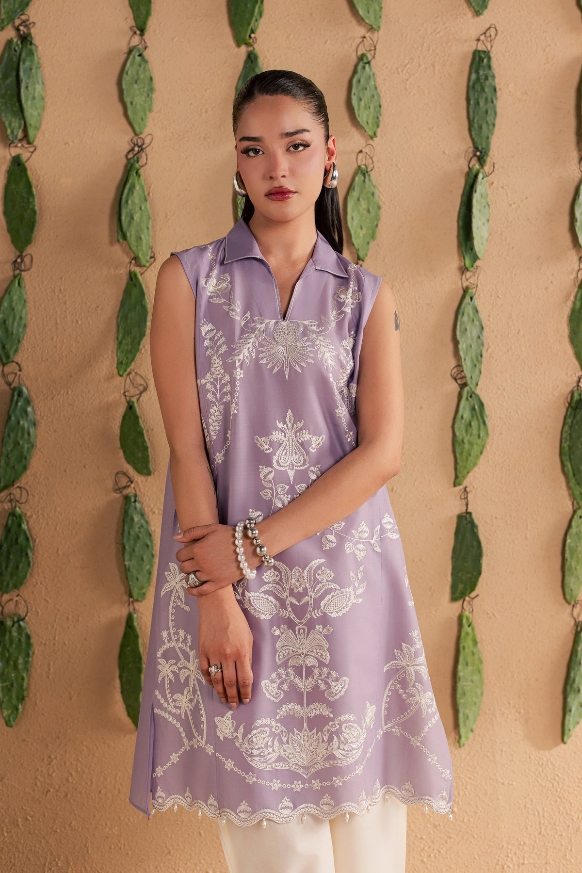 Lilac Kyros 2Pc - Luxury Embroidered Lawn